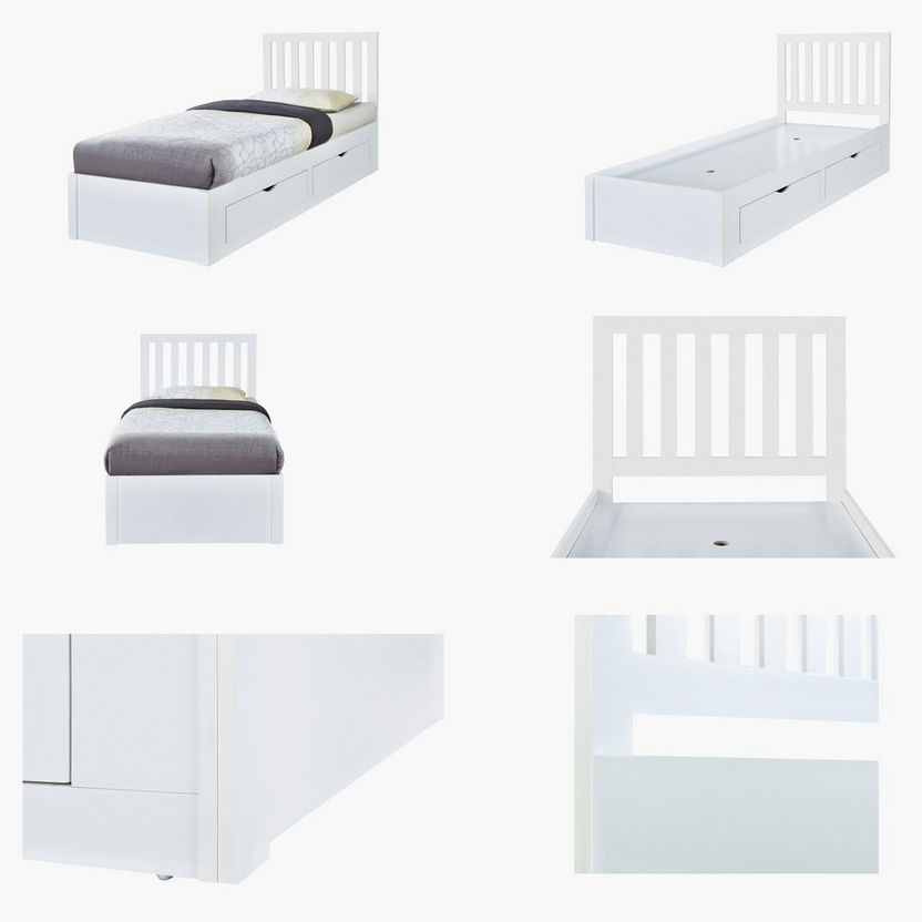 Patara Single Bed with 4-Drawers - 90x200 cm-Single-image-7