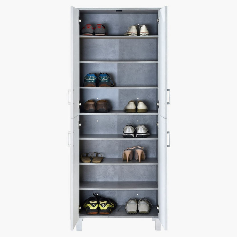 Patara 24-Pair Shoe Tall Cabinet with 4 Doors-Shoe Cabinets and Racks-image-5