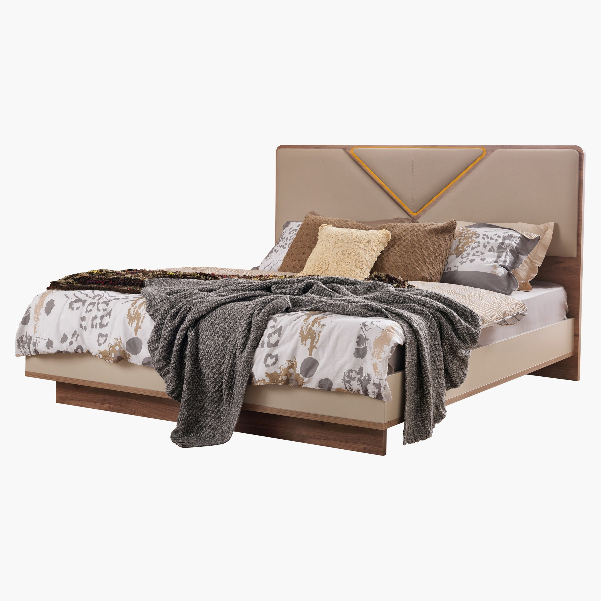 طقم غرفة نوم كينج 5 قطع من سانتياجو - 180x200 سم-hbxbedroom-bedsandbedsets-bedroomsets-king-image-2
