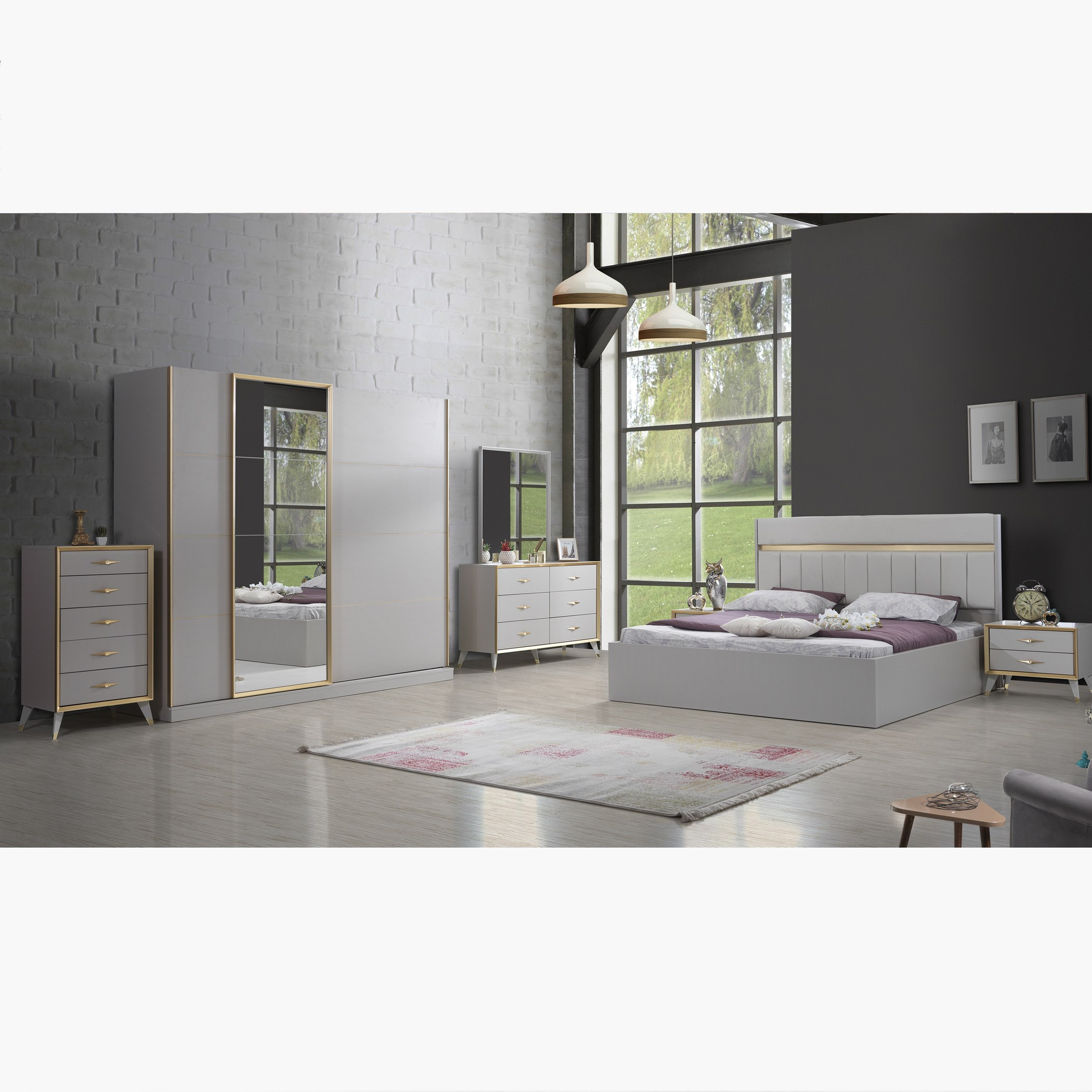 خزانة ملابس بباب انزلاقي مع مرآة من مايفير-hbxfurniture-wardrobes-image-5