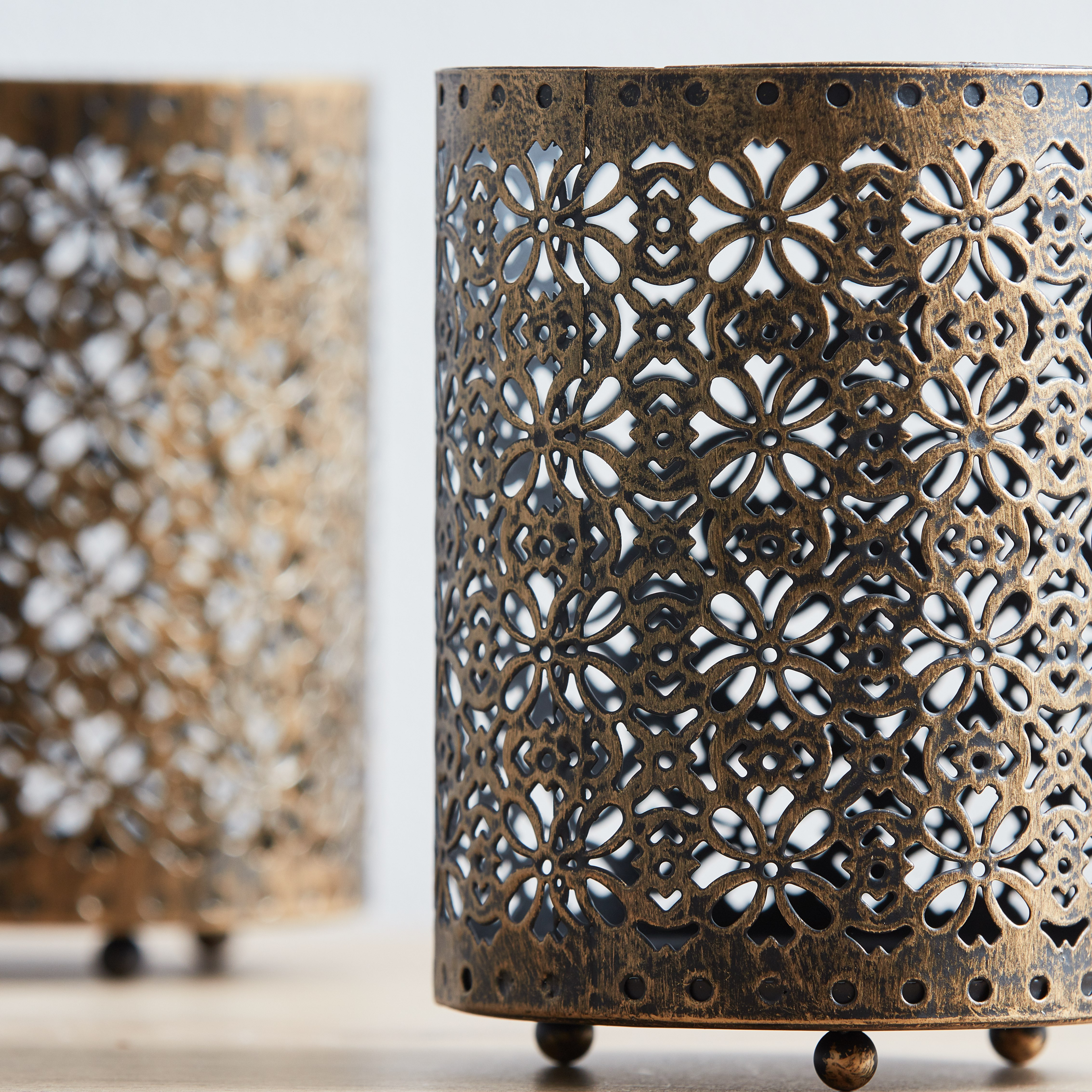 Oriana Metal Tealight Candle Holders - Set of 2-hbxlivingroom-decorandaccessories-candleholders-image-3