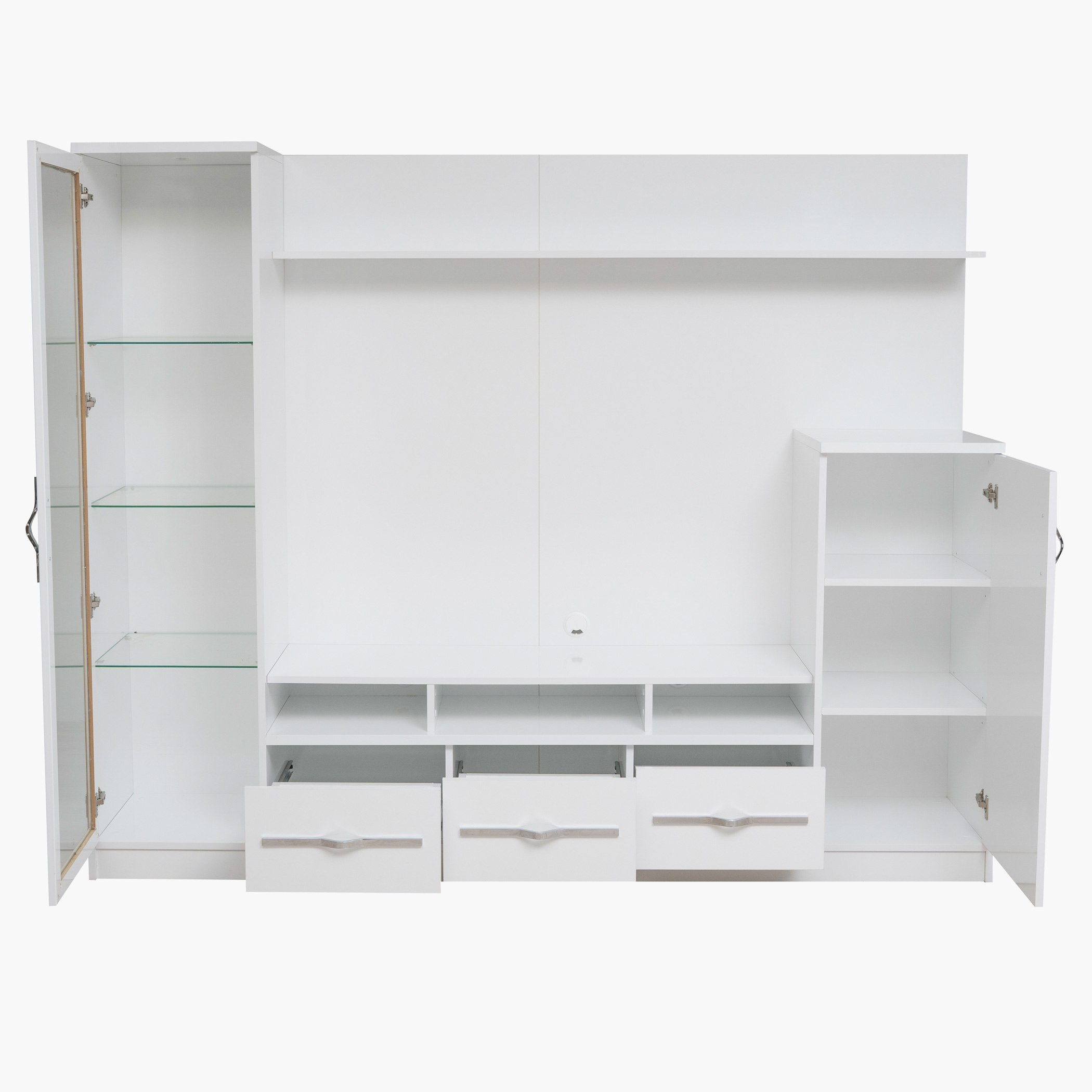وحدة حائط ببابين لأجهزة التلفزيون حتى 60 بوصة لامعة بيانسا-hbxlivingroom-mediaunitsandstorage-wallunits-image-3