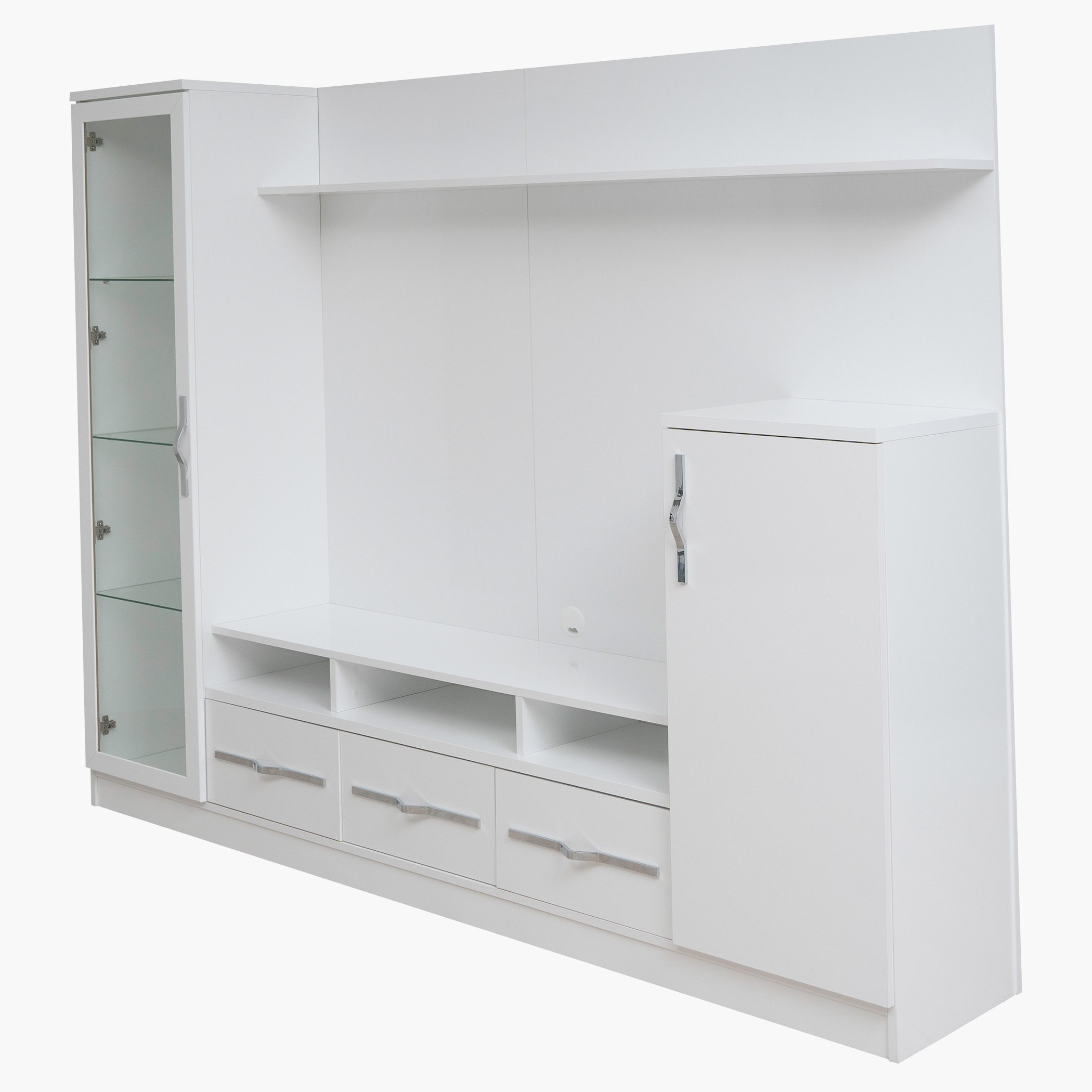 وحدة حائط ببابين لأجهزة التلفزيون حتى 60 بوصة لامعة بيانسا-hbxlivingroom-mediaunitsandstorage-wallunits-image-1