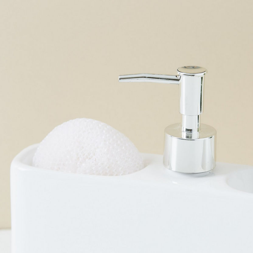 Mica Soap Dispenser with Compartment-Bathroom Sets-image-2