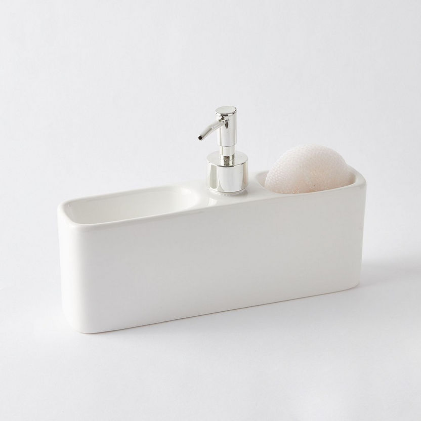 Mica Soap Dispenser with Compartment-Bathroom Sets-image-4
