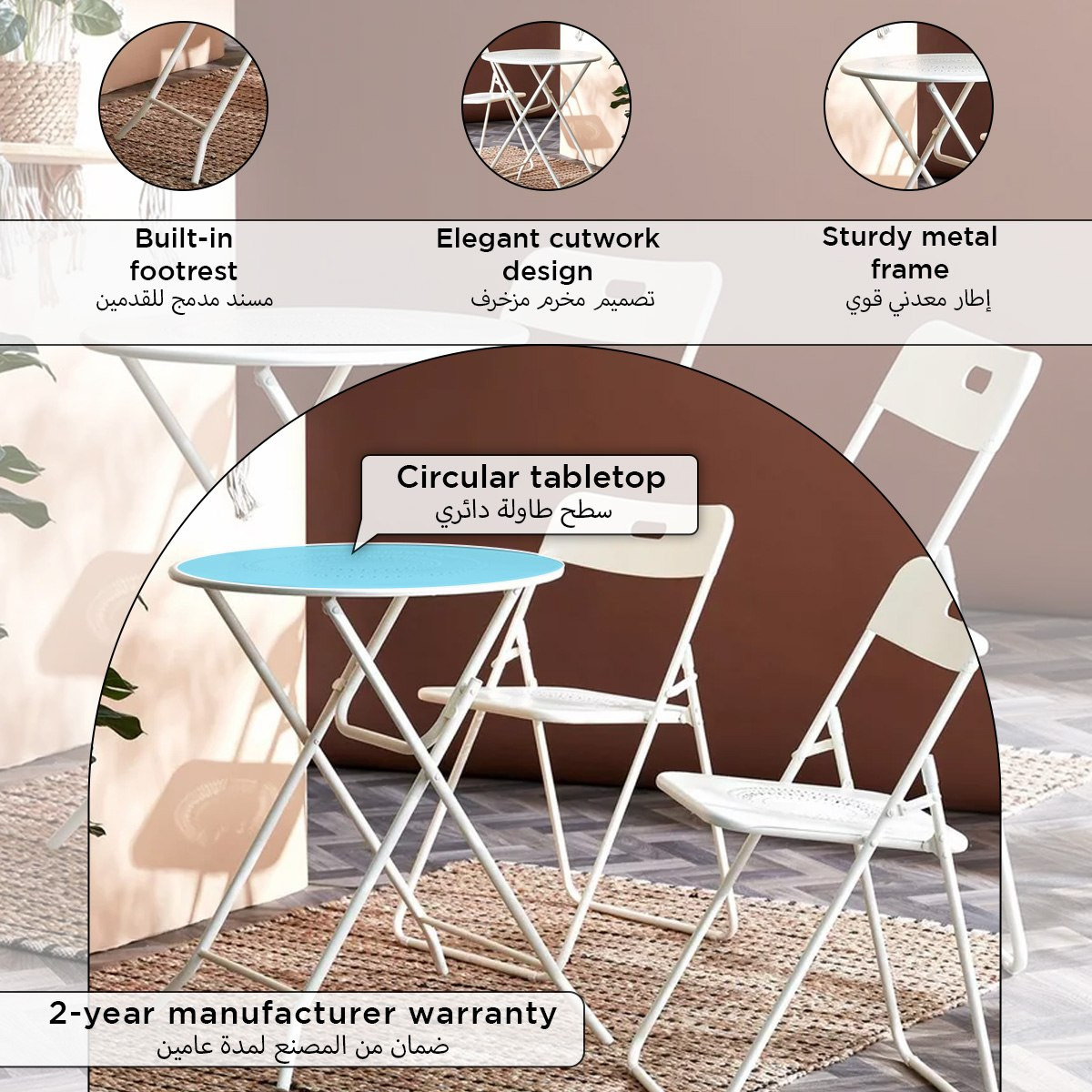 طقم شرفة 3 قطع من طاولة وكرسي قابل للطي من فيرا أنجل-hbxfurniture-outdoor-diningsets-image-16