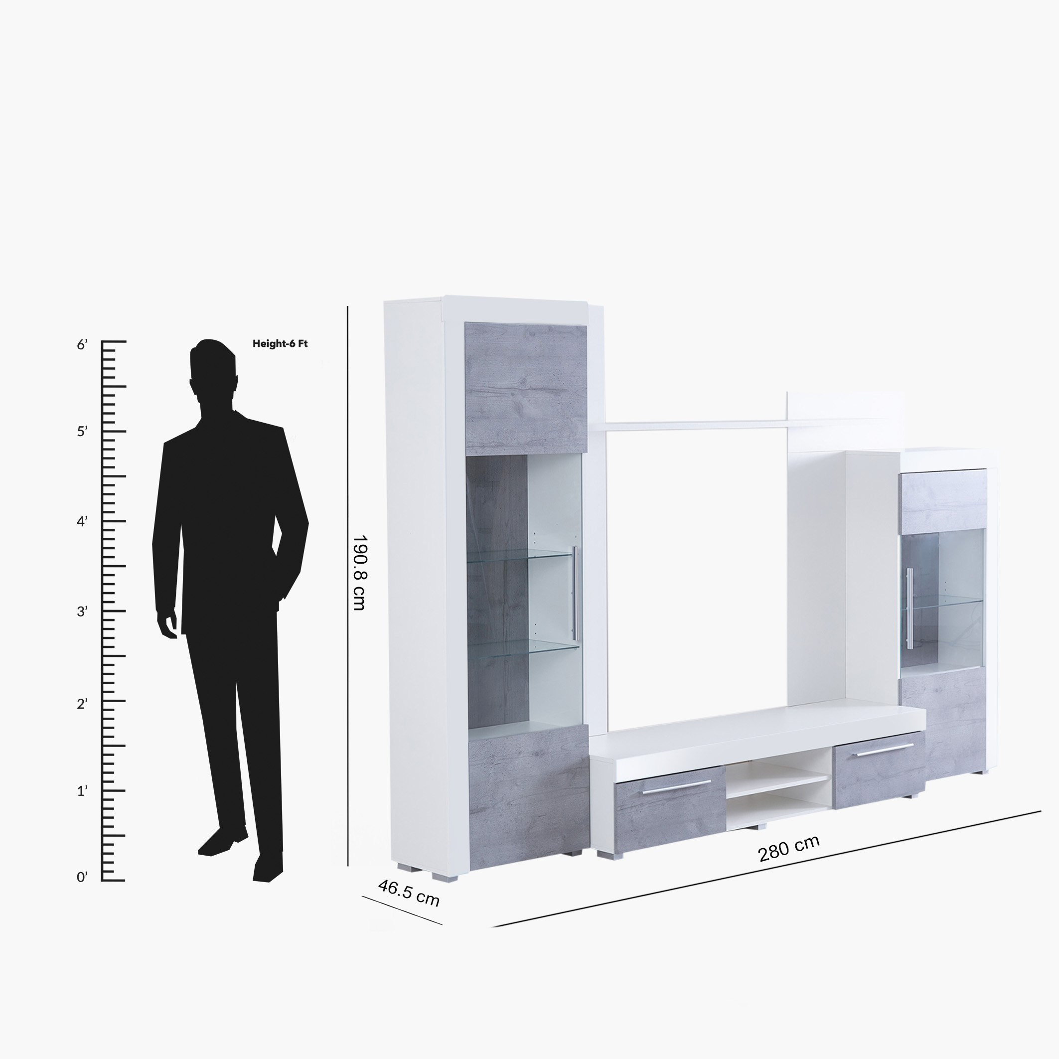 وحدة حائط للتلفزيونات حتى 70 بوصة من أفيو-hbxlivingroom-mediaunitsandstorage-wallunits-image-6