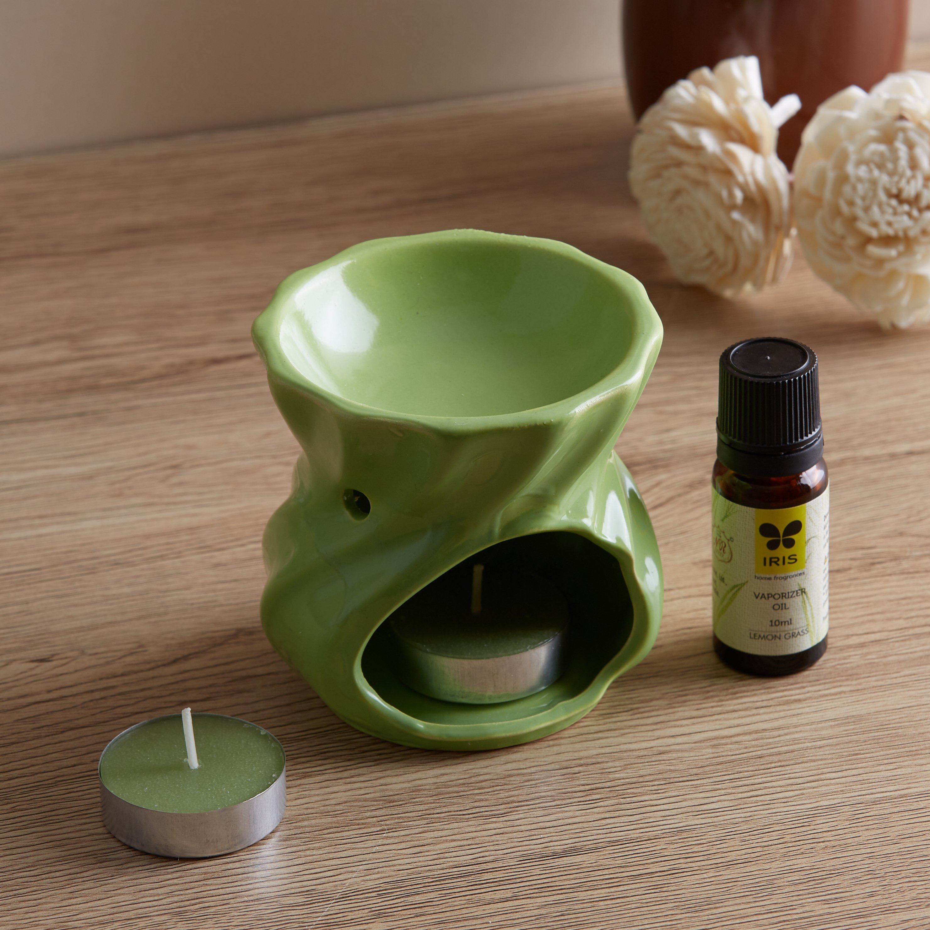 طقم مبخرة زيت عطري من مرلين-hbxbedroom-homefragrance-oilburners-image-2