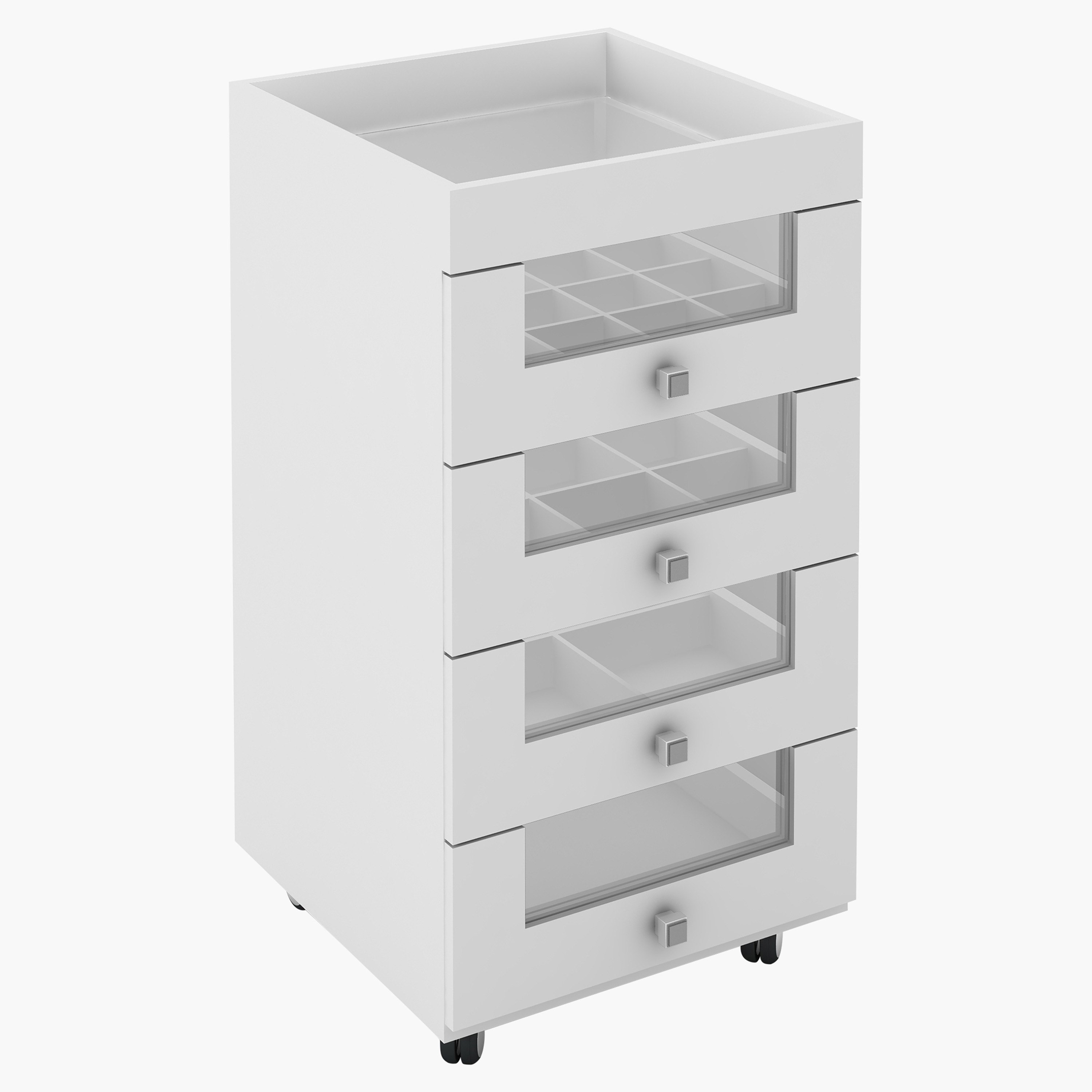 Movo Olso 4-Drawer Makeup Storage Unit-hbxfurniture-bedroom-dressersandmirrors-image-1