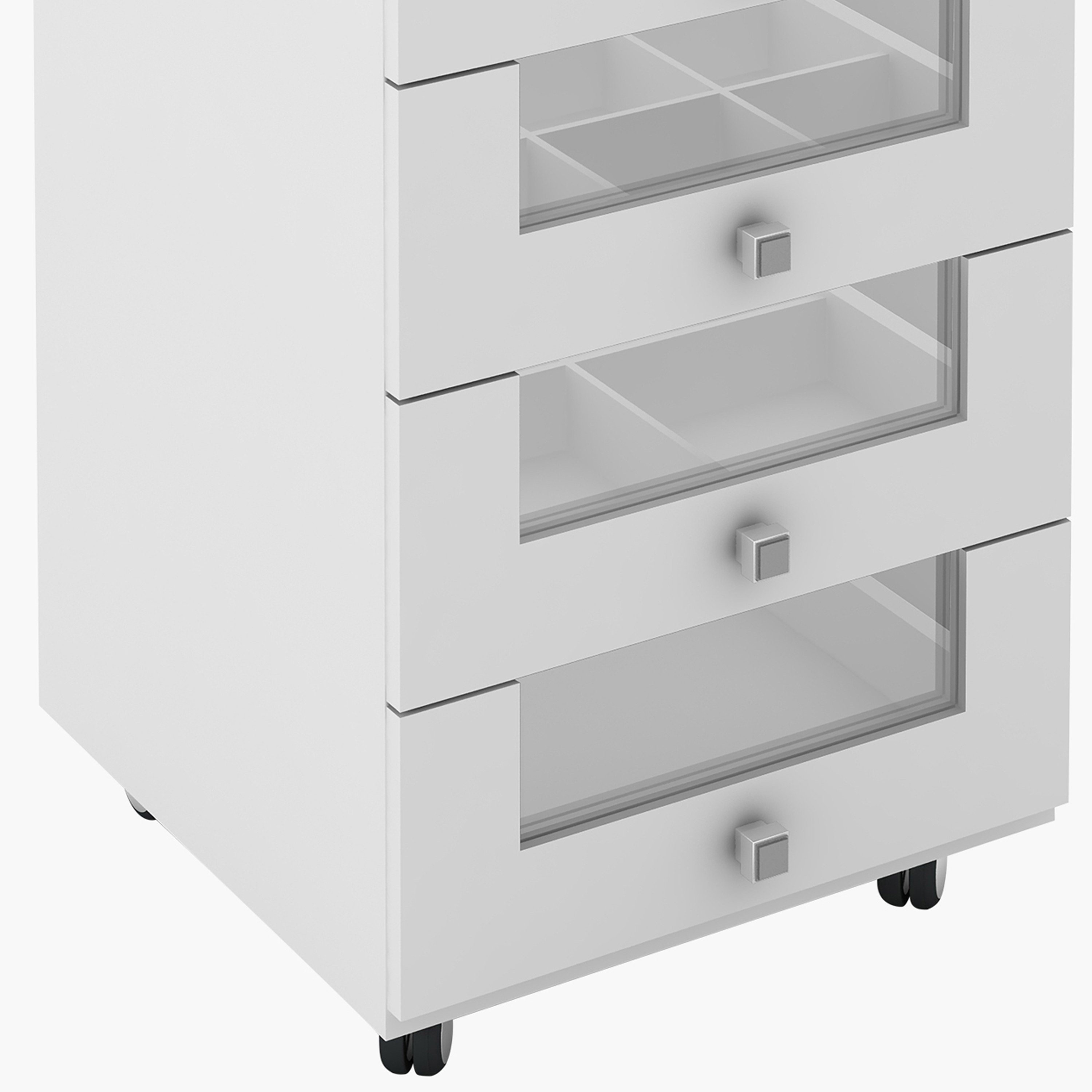 Movo Olso 4-Drawer Makeup Storage Unit-hbxfurniture-bedroom-dressersandmirrors-image-2