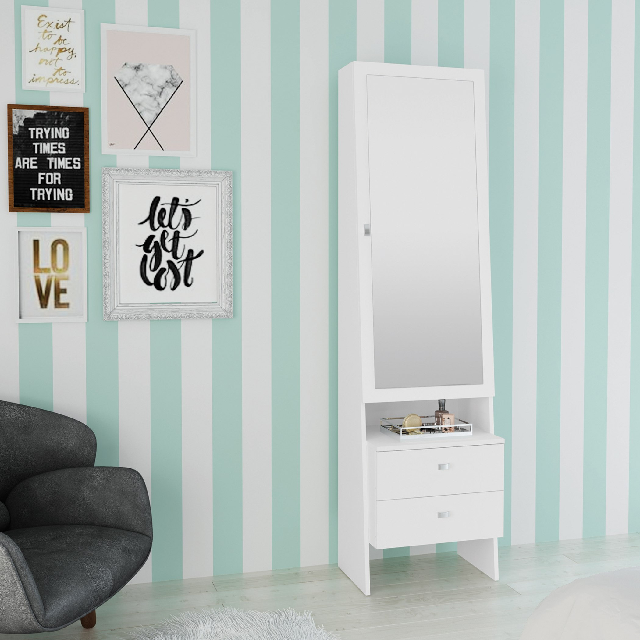 مرآة أرضية قائمة مع وحدة تخزين مجوهرات - سنوي من موڤو - 48×36×175 سم-hbxfurniture-bedroom-dressersandmirrors-image-2