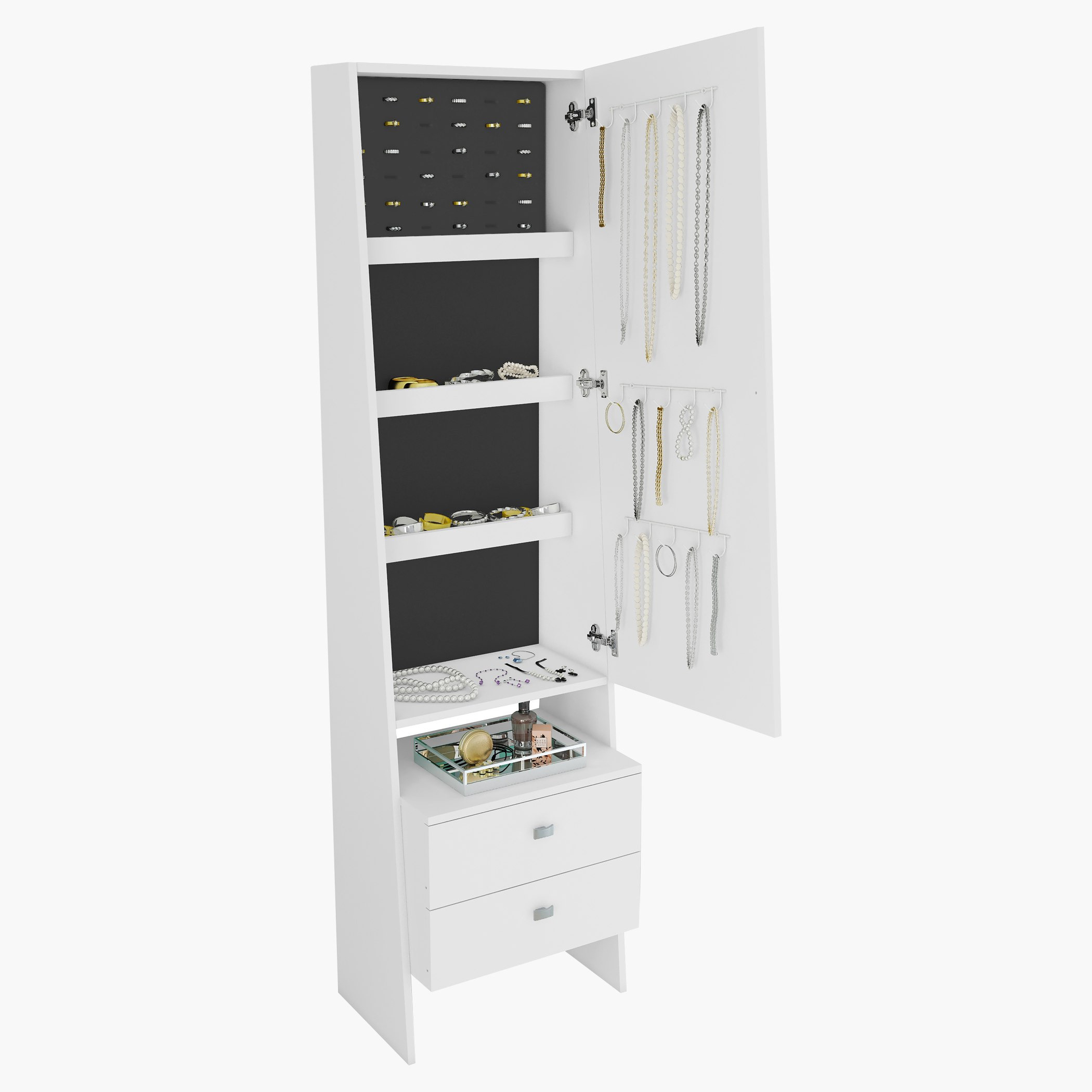 مرآة أرضية قائمة مع وحدة تخزين مجوهرات - سنوي من موڤو - 48×36×175 سم-hbxfurniture-bedroom-dressersandmirrors-image-4