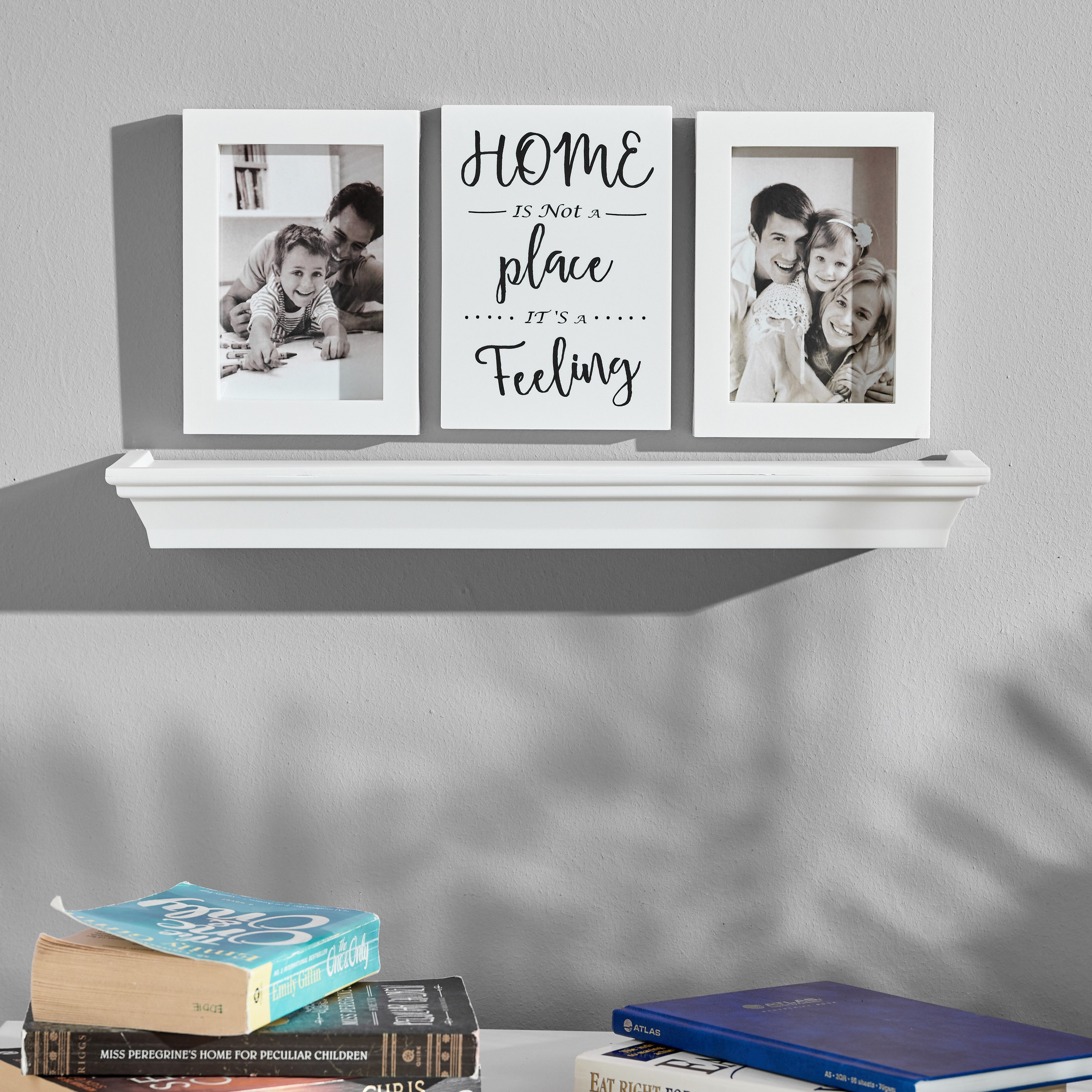 طقم براويز صور وزينة حائط ورف 4 قطع من ماتيلدا-hbxfurniture-mediaunitsandstorage-wallshelves-image-1