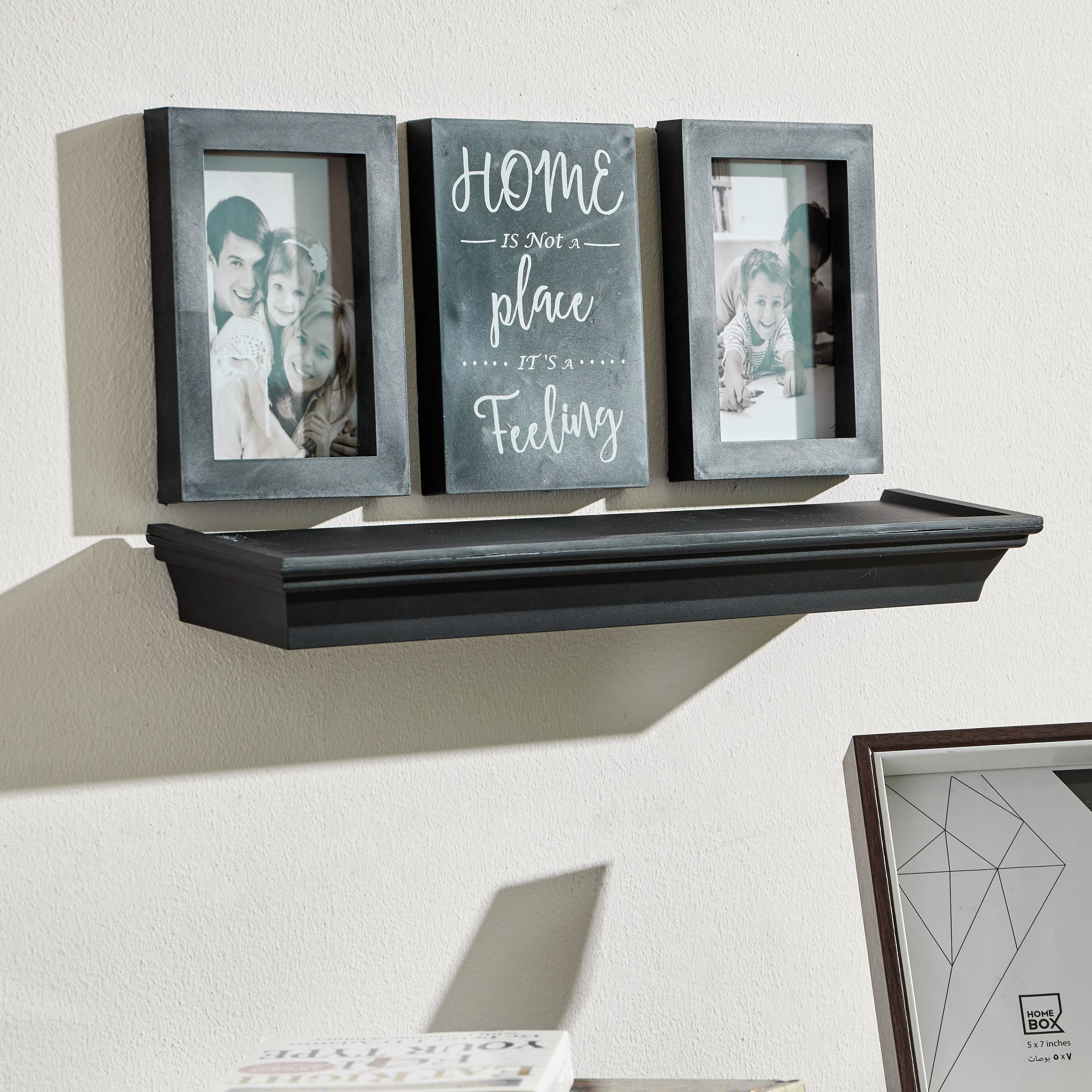 طقم براويز صور وزينة حائط ورف 4 قطع من ماتيلدا-hbxfurniture-mediaunitsandstorage-wallshelves-image-2