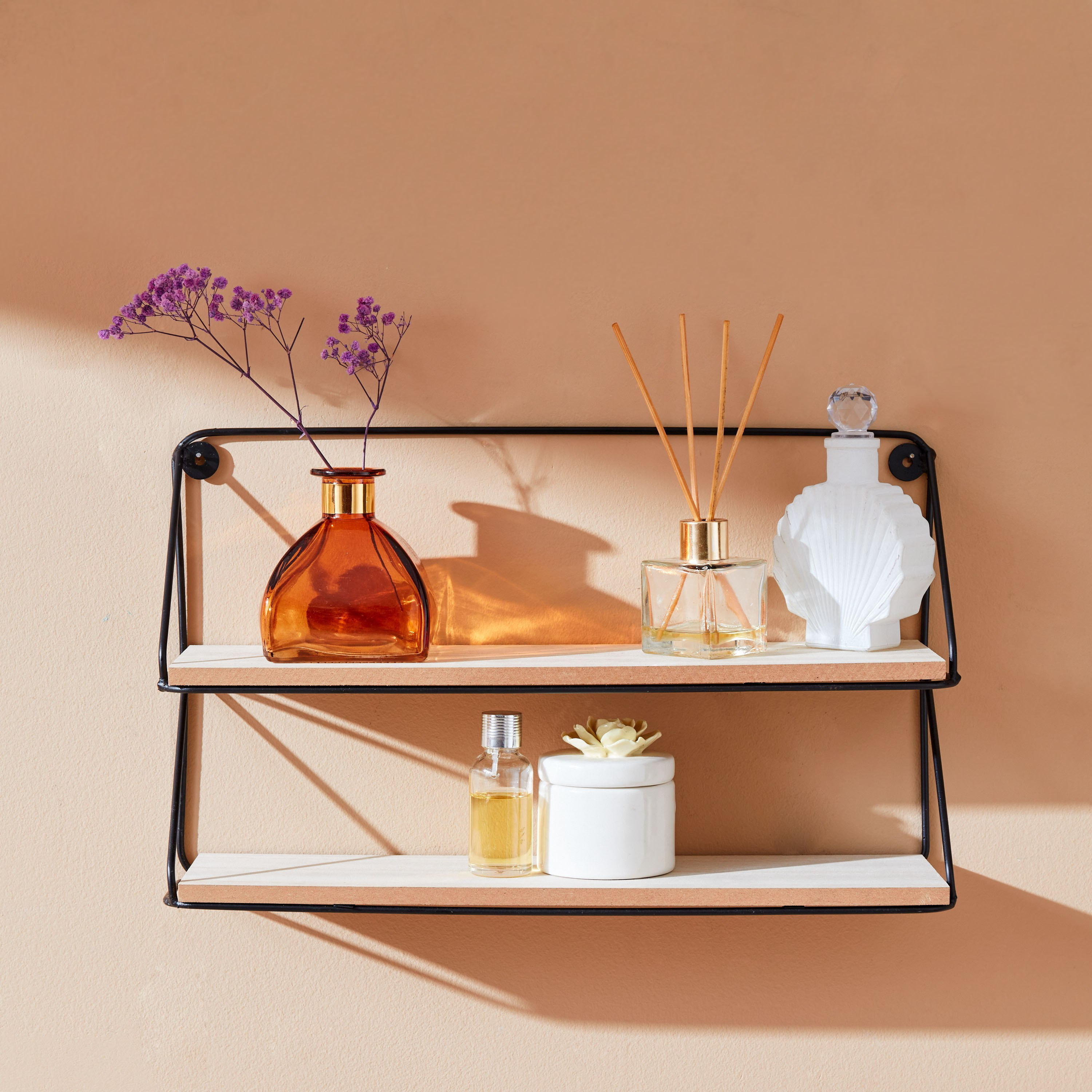 رف بطابقين من أوربان - 40X10X24 سم-hbxfurniture-mediaunitsandstorage-wallshelves-image-5