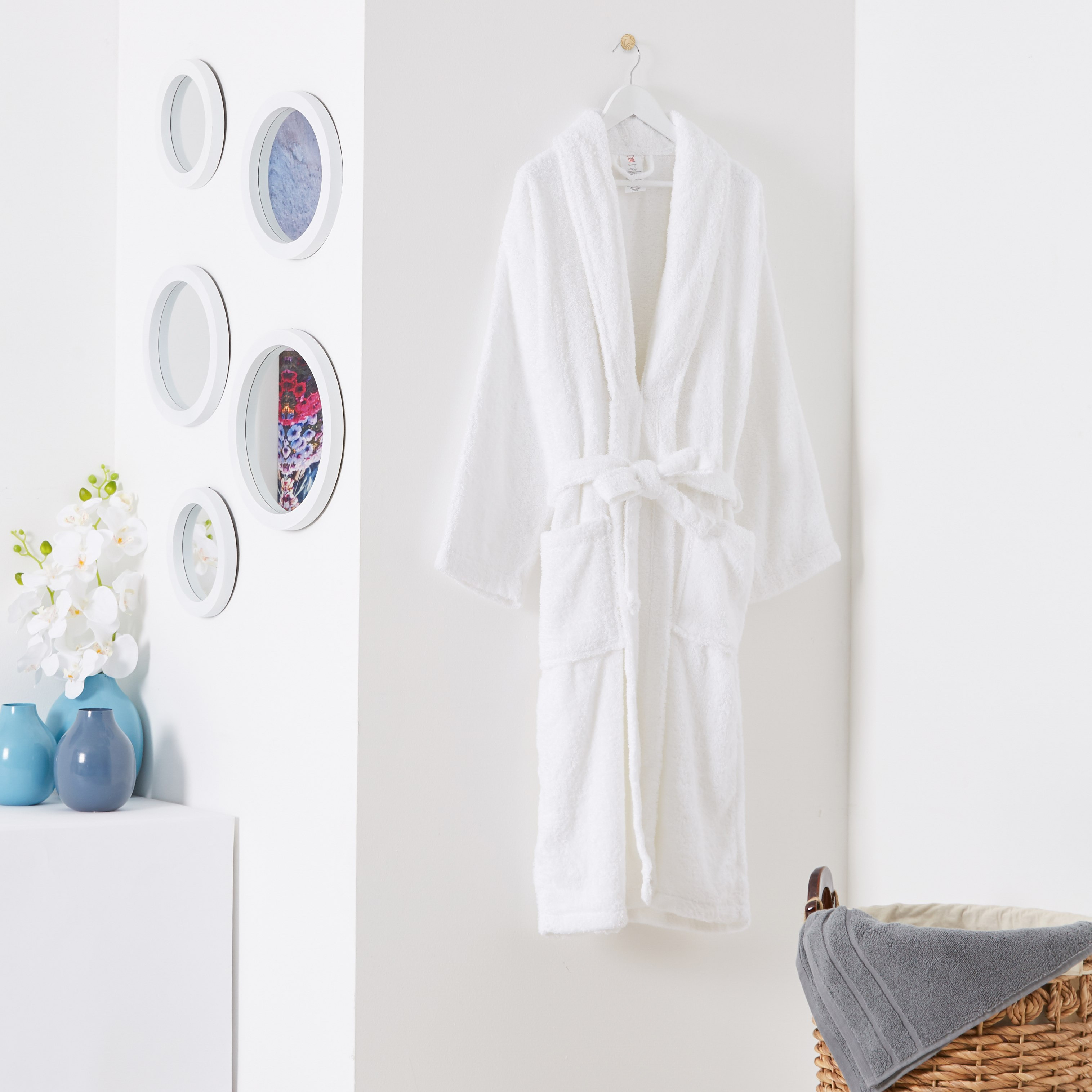 روب حمّام منسدل للبالغين من إسنشيال - كبير-hbxbathroom-bathroomtextiles-image-2