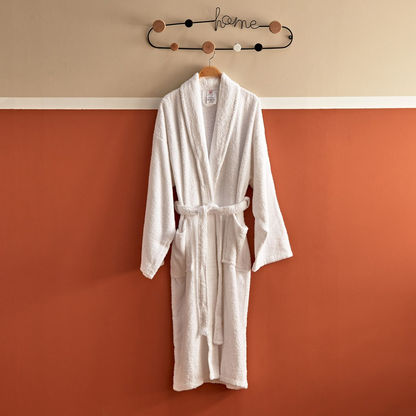 Essential Shawl Bathrobe with Pocket Detail - XXL-Bathroom Textiles-image-0