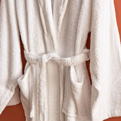 Essential Shawl Bathrobe with Pocket Detail - XXL-Bathroom Textiles-image-2