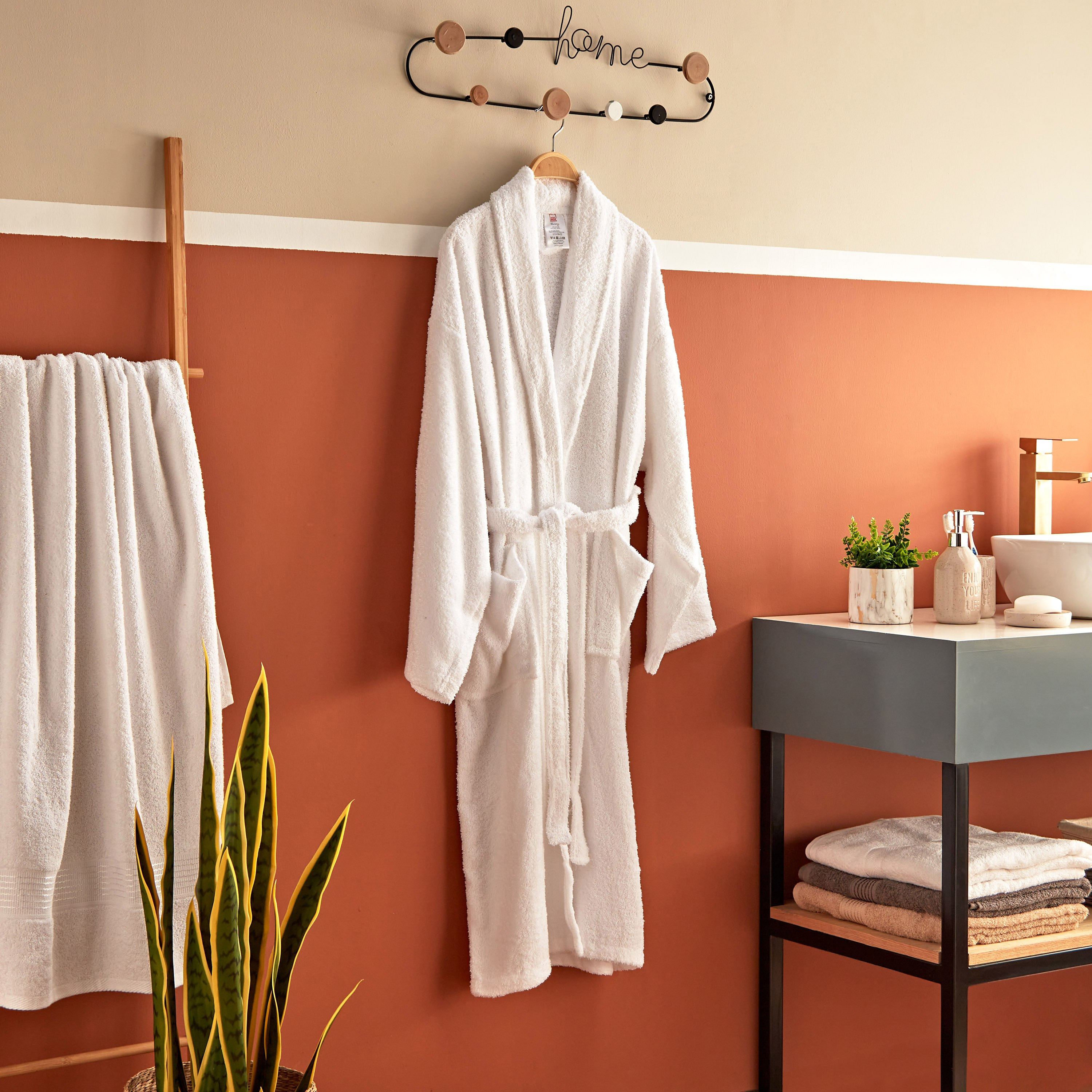 Essential Shawl Bathrobe with Pocket Detail - XXL-hbxbathroom-bathroomtextiles-image-5