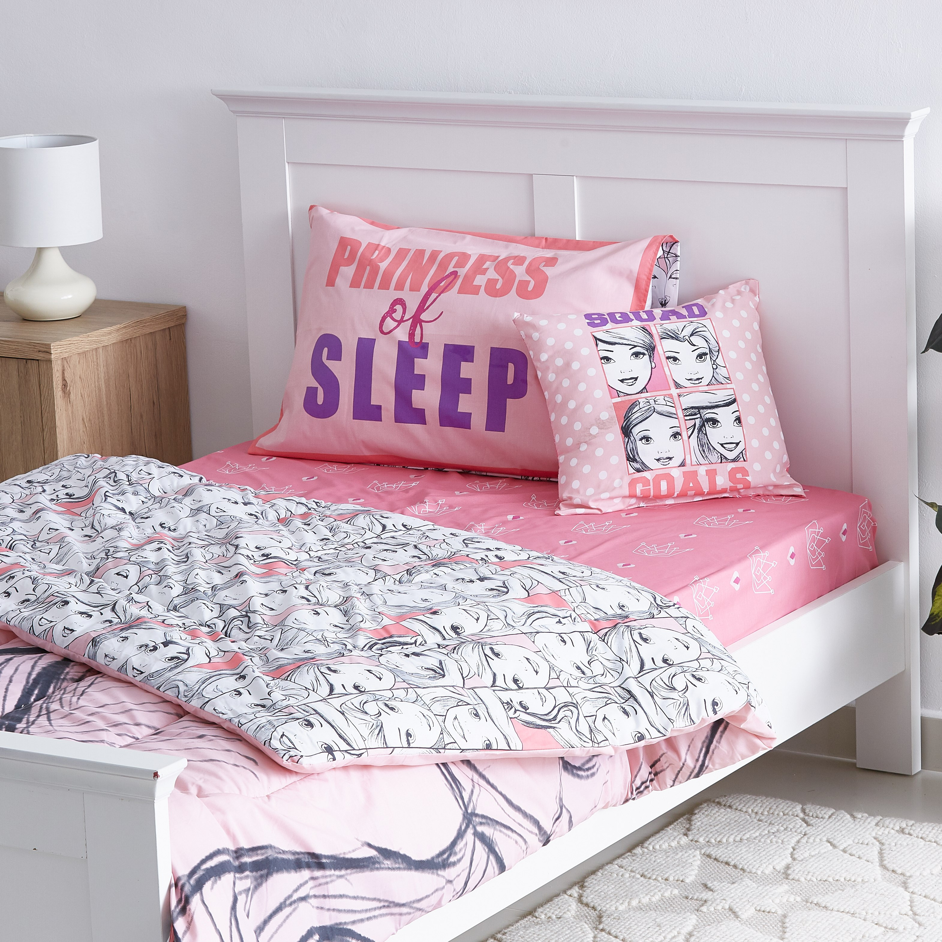 طقم ألحفة وبياضات بطبعات برنسيس رقمية 4 قطع- 165X230 سم-hbxhomeware-hbxkidsandyouth-image-2