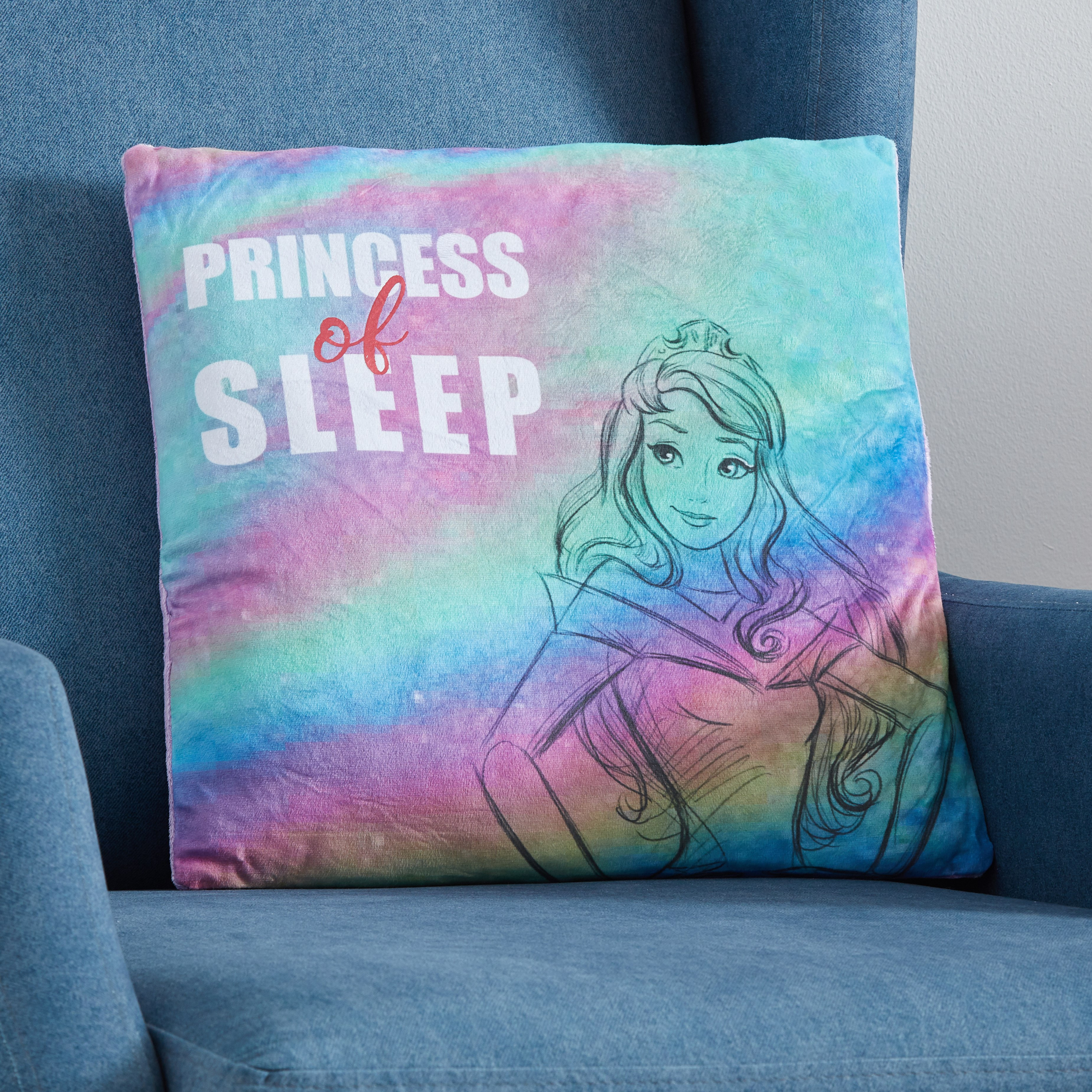 وسادة محشوة بطبعات برنسيس- 40x40 سم-hbxhomeware-hbxkidsandyouth-image-1