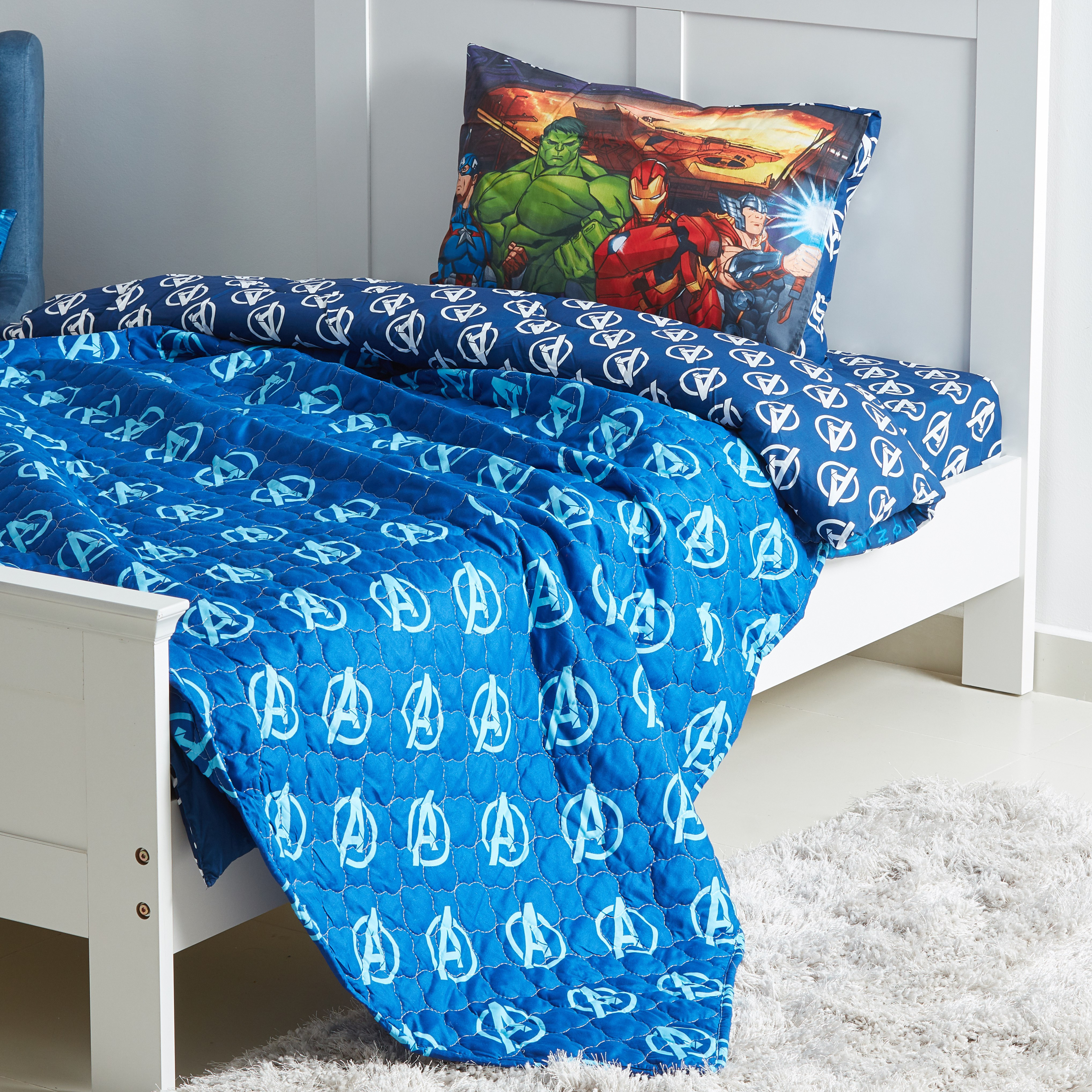 سرير مبطّن بطبعات أفنجرز- 150x200 سم.-hbxhomeware-hbxkidsandyouth-image-2