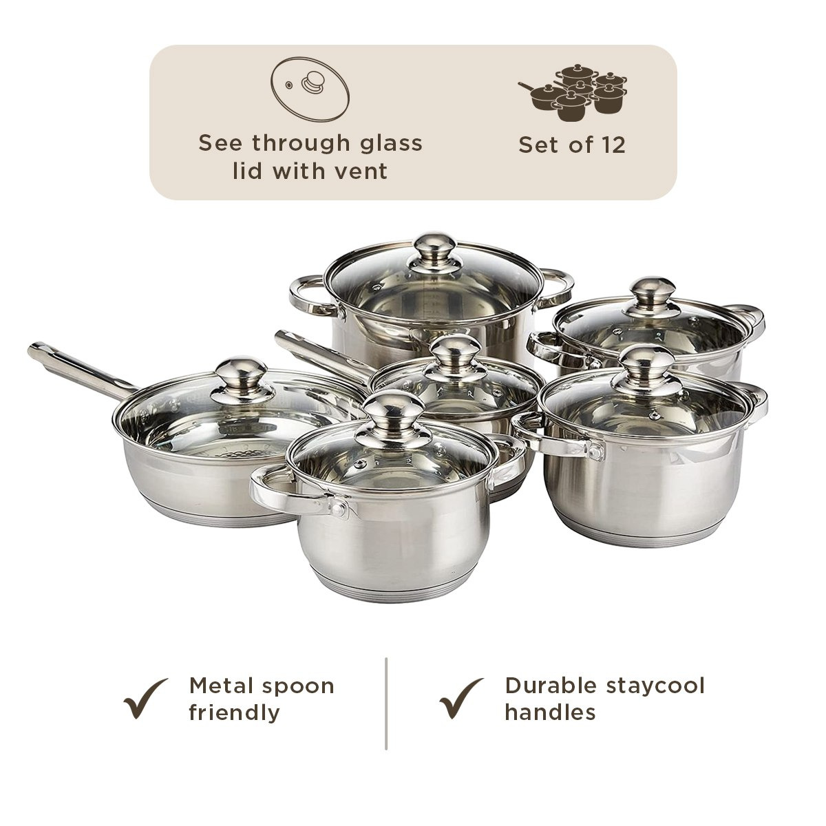 Casa 12-Piece Stainless Steel Cookware Set -hbxkitchen-kitchenware-foodpreparation-image-5