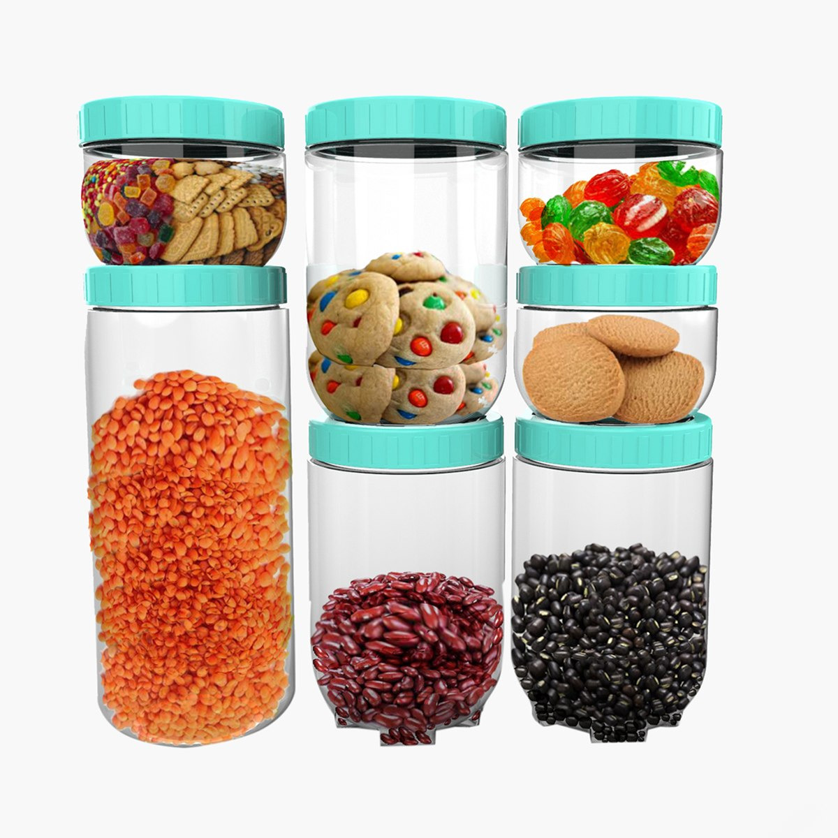 Spectra Stack & Store 7-Piece Jar Set-hbxhomeware-hbxkitchen-image-2