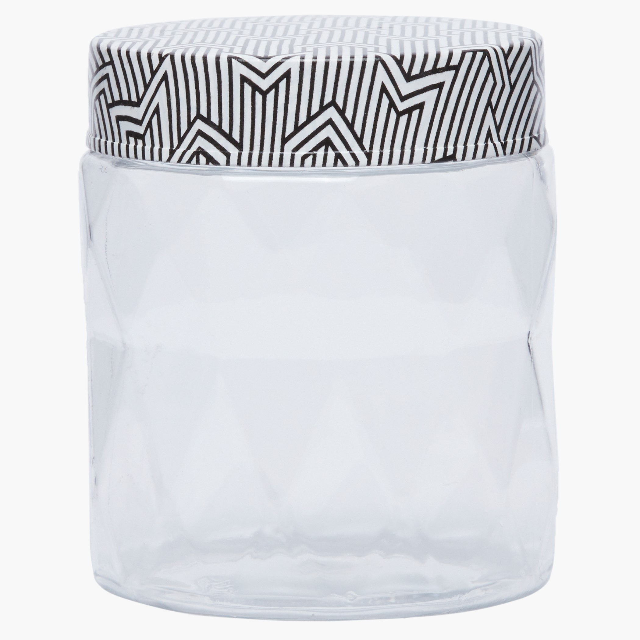 برطمان بغطاء بطبعات كريستال - 500 مل-hbxhomeware-hbxkitchen-image-1