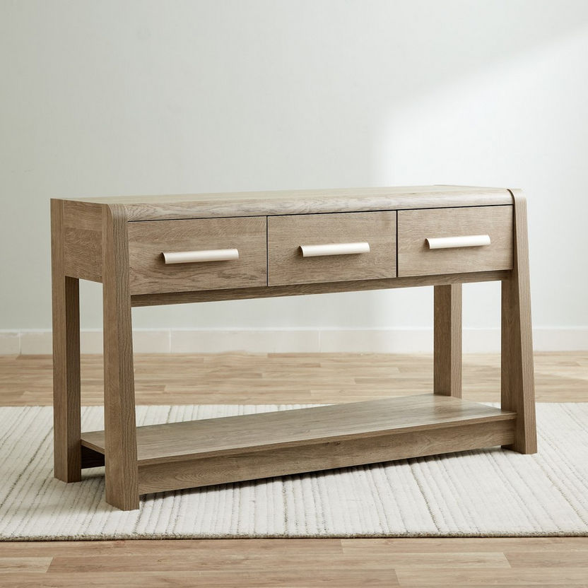 Curvy 3-Drawer Sofa Table-Console Tables-image-1