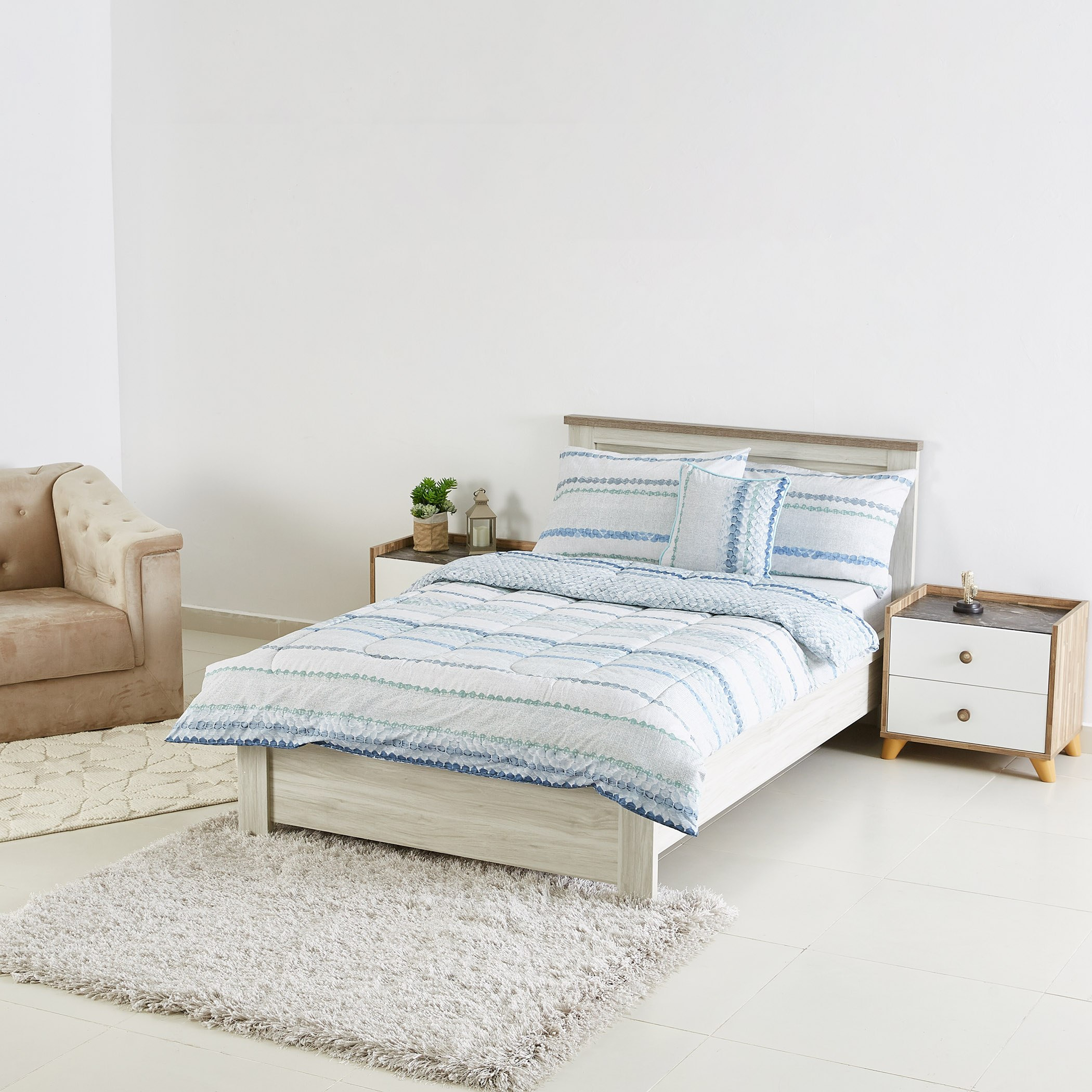 Cable Printed 5-Piece Twin Comforter Set - 220x160 cm-PROMO_HB_AE_B1G1_250925-image-6