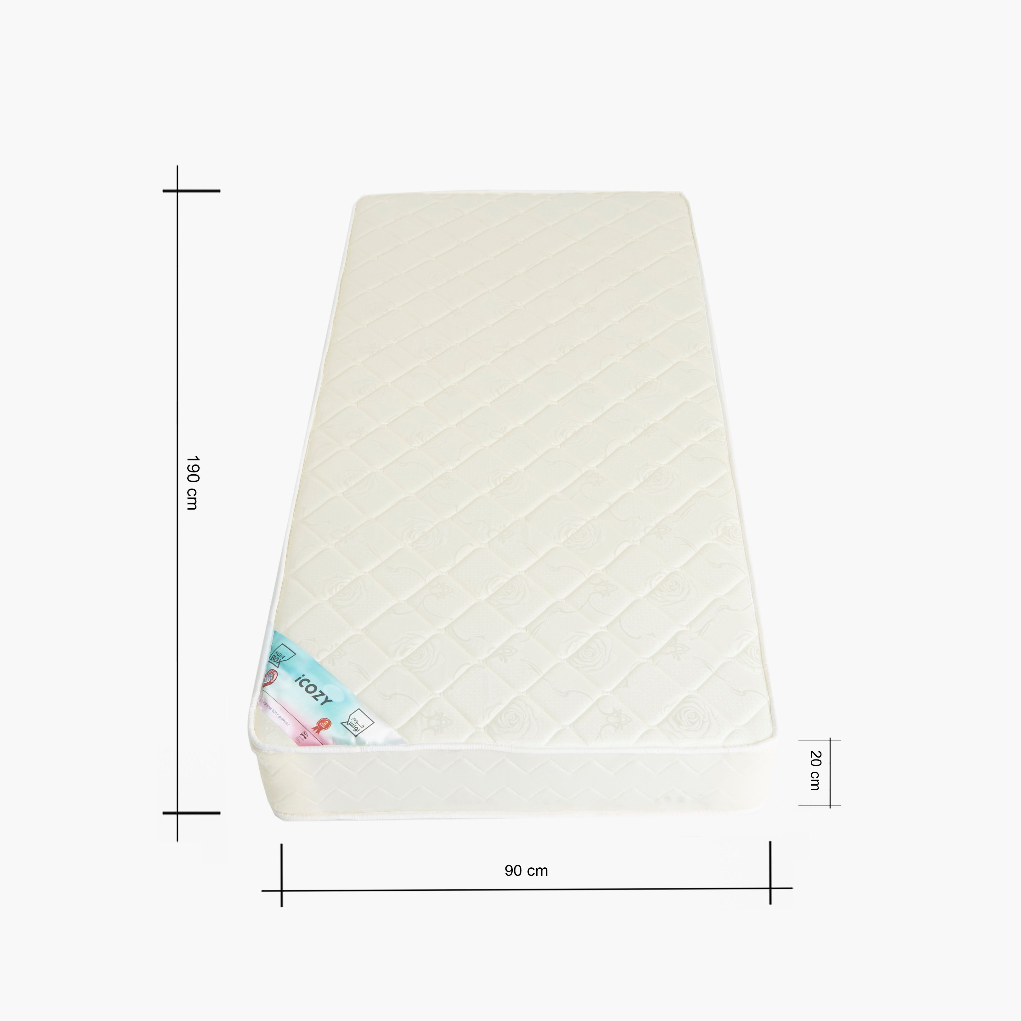 مرتبة فردية بنوابض بونيل من آي كوزي - 90x190x20 سم-hbxfurniture-bedroom-mattresses-single-image-6