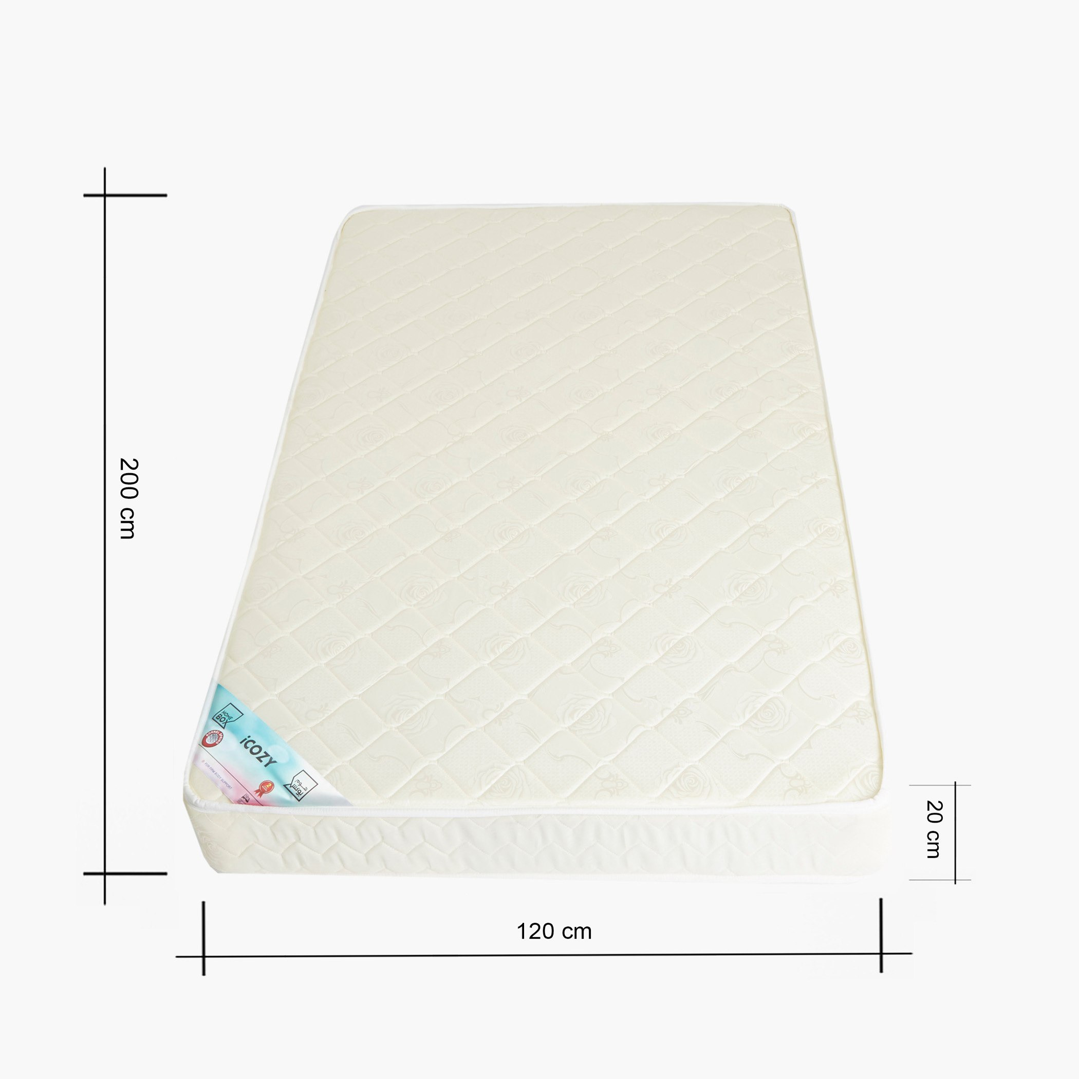 مرتبة مزدوجة بنوابض حلزونية من آي كوزي - 120x200x20 سم-hbxfurniture-mattresses-twin-image-6