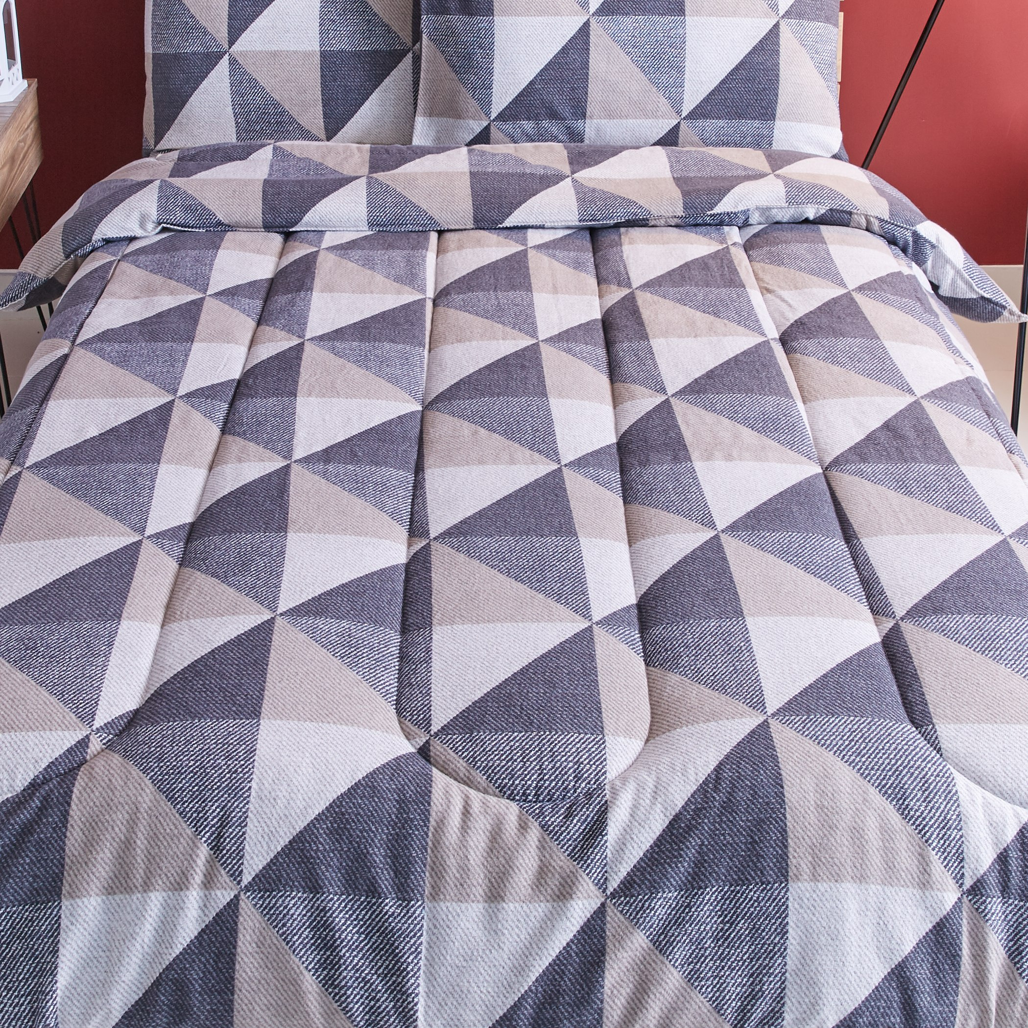طقم أغطية لحاف ووسائد مزودج فلانيل 3 قطع من ستيرز- 160x220 سم-hbxkidsandyouth-beddingandfurnishings-comfortersets-image-4