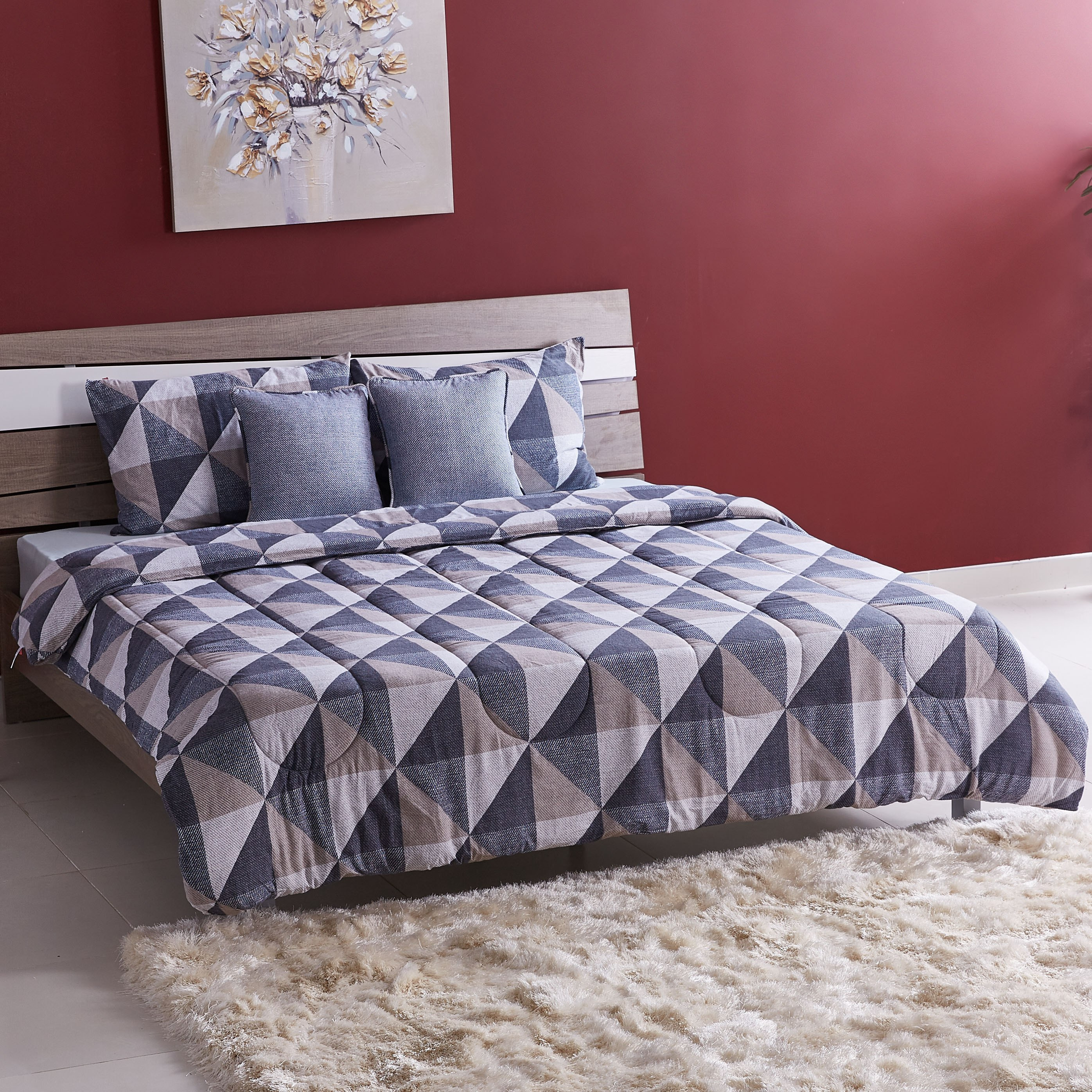 طقم ألحفة وبياضات فلانيل كينج 5 قطع من ستيرز - 220x240 سم-hbxhomeware-hbxdecorandfurnishings-image-2