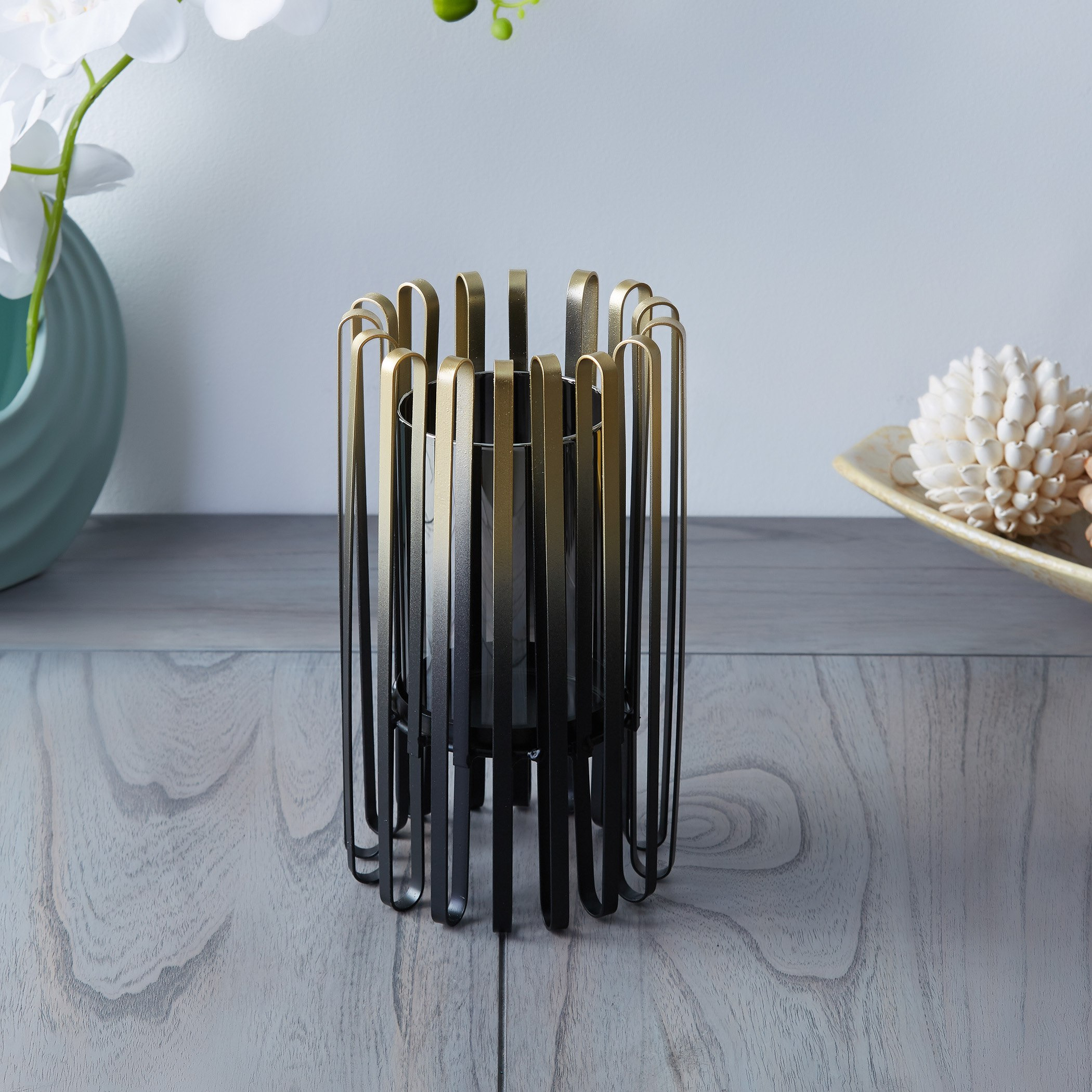 طقم حامل شموع معدني مع أنبوب زجاجي من فاليري-hbxlivingroom-decorandaccessories-candleholders-image-2