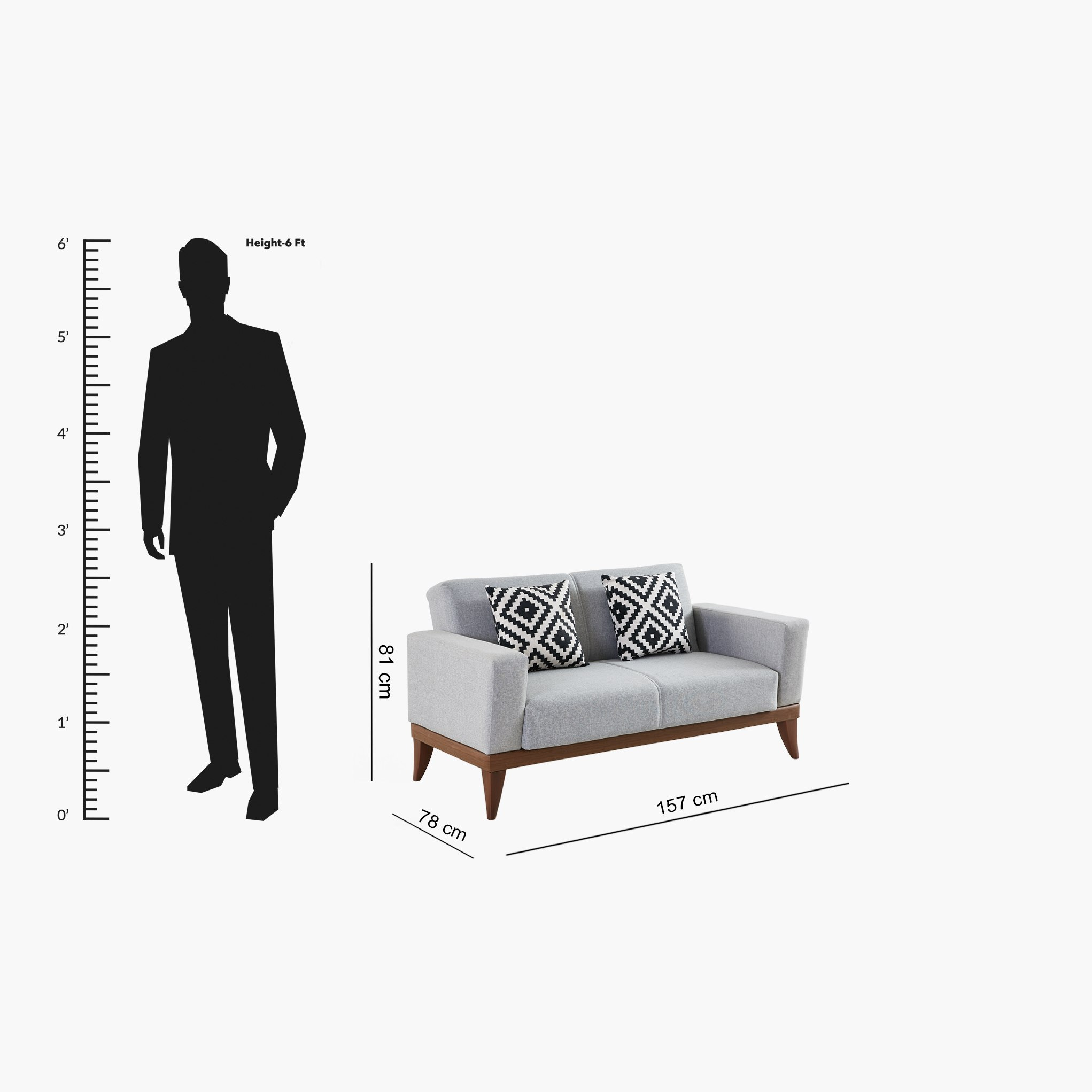 كنبة سرير قماشيّة مقعدين مع وسائد صغيرة بطبعات من تريانا-hbxlivingroom-sofasandarmchairs-sofas-image-5