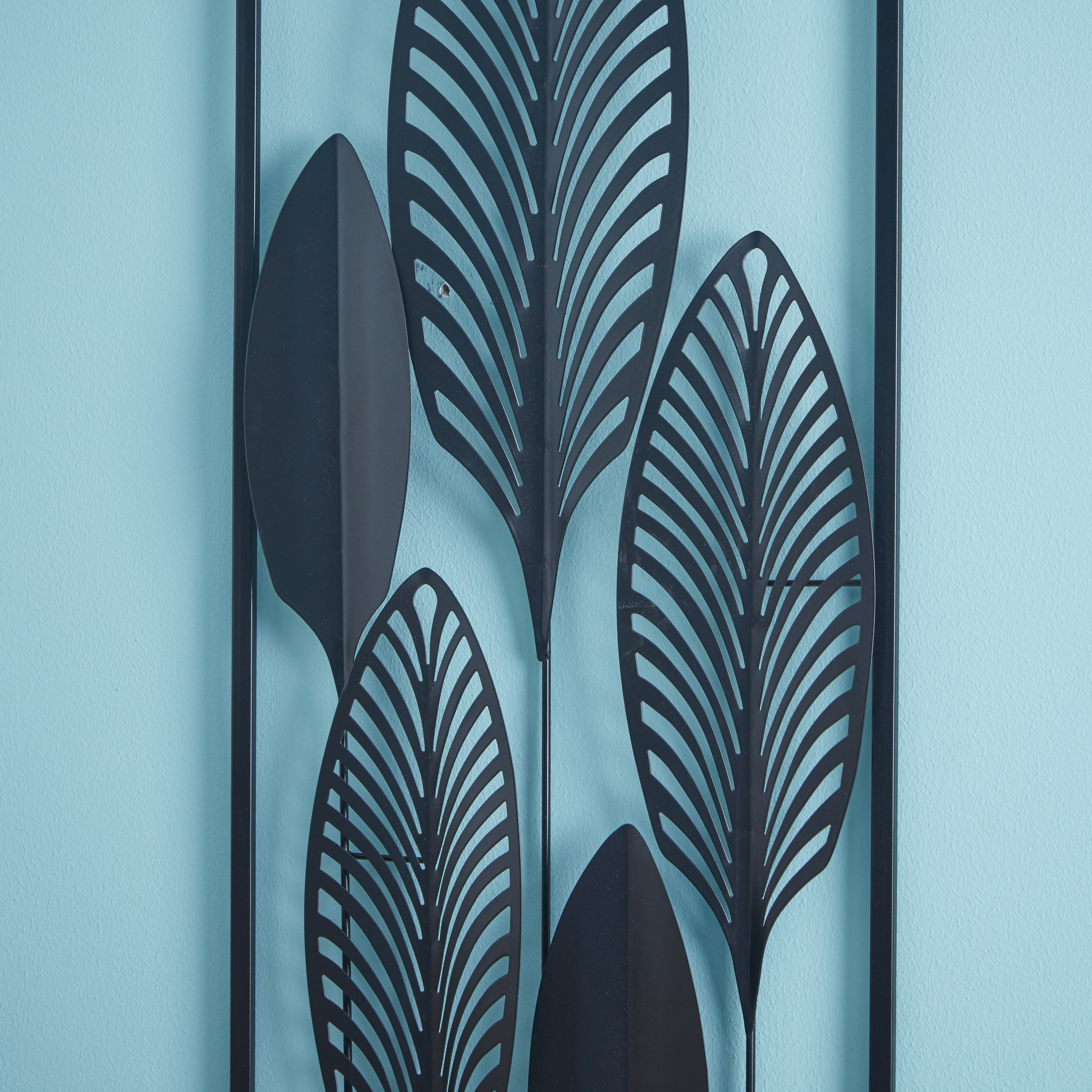 زينة حائط معدنية على شكل أوراق شجر-hbxdiningroom-walldecor-wallart-image-3