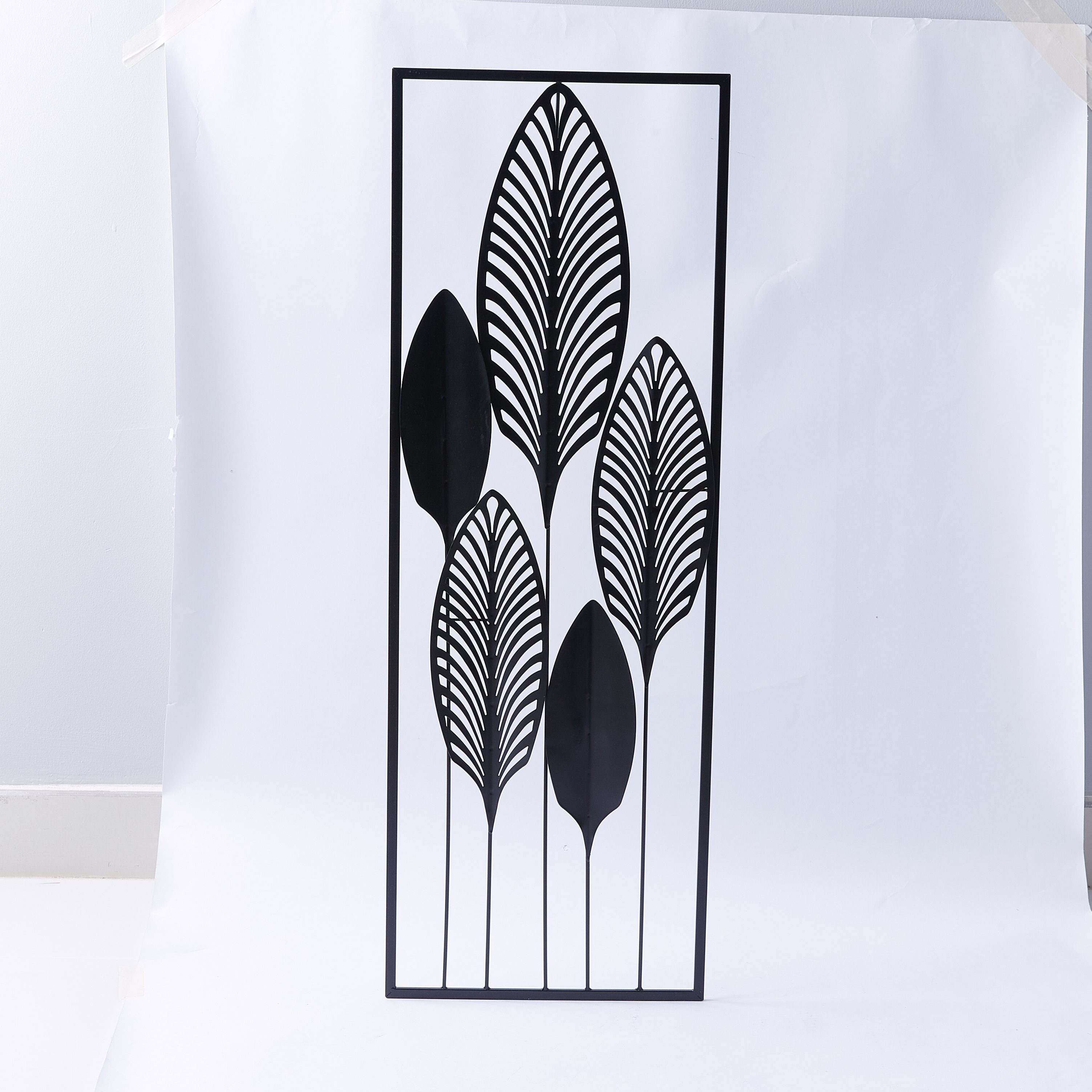 زينة حائط معدنية على شكل أوراق شجر-hbxdiningroom-walldecor-wallart-image-5