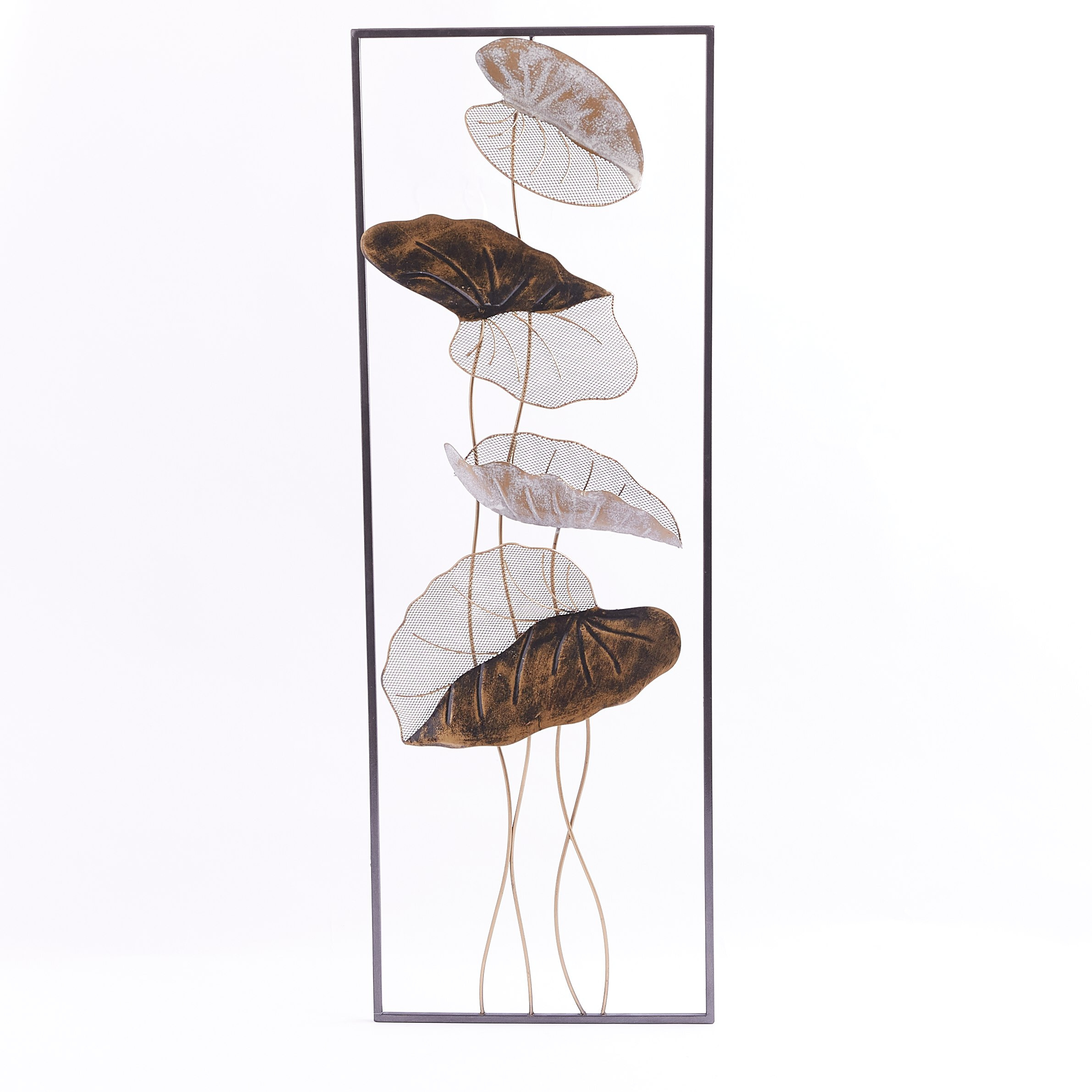 زينة حائط معدن على شكل ورقة شجر من نورا-hbxdiningroom-walldecor-wallart-image-5