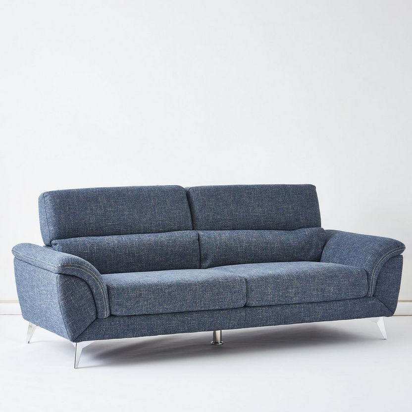 Wingzy 3-Seater Fabric Sofa-Sofas-image-7