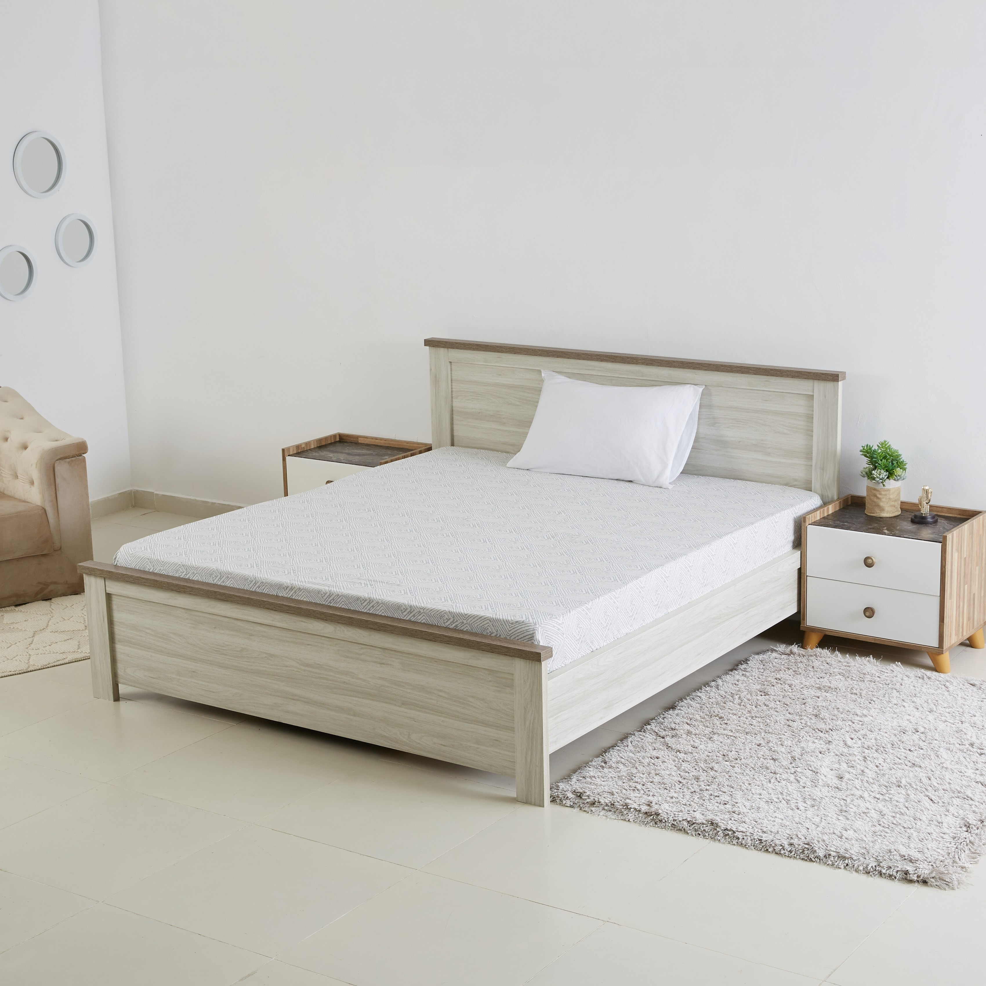 شرشف مطّاطي مزدوج بطبعات من هايدن - 120x200 سم-hbxhomeware-hbxbedroom-image-5