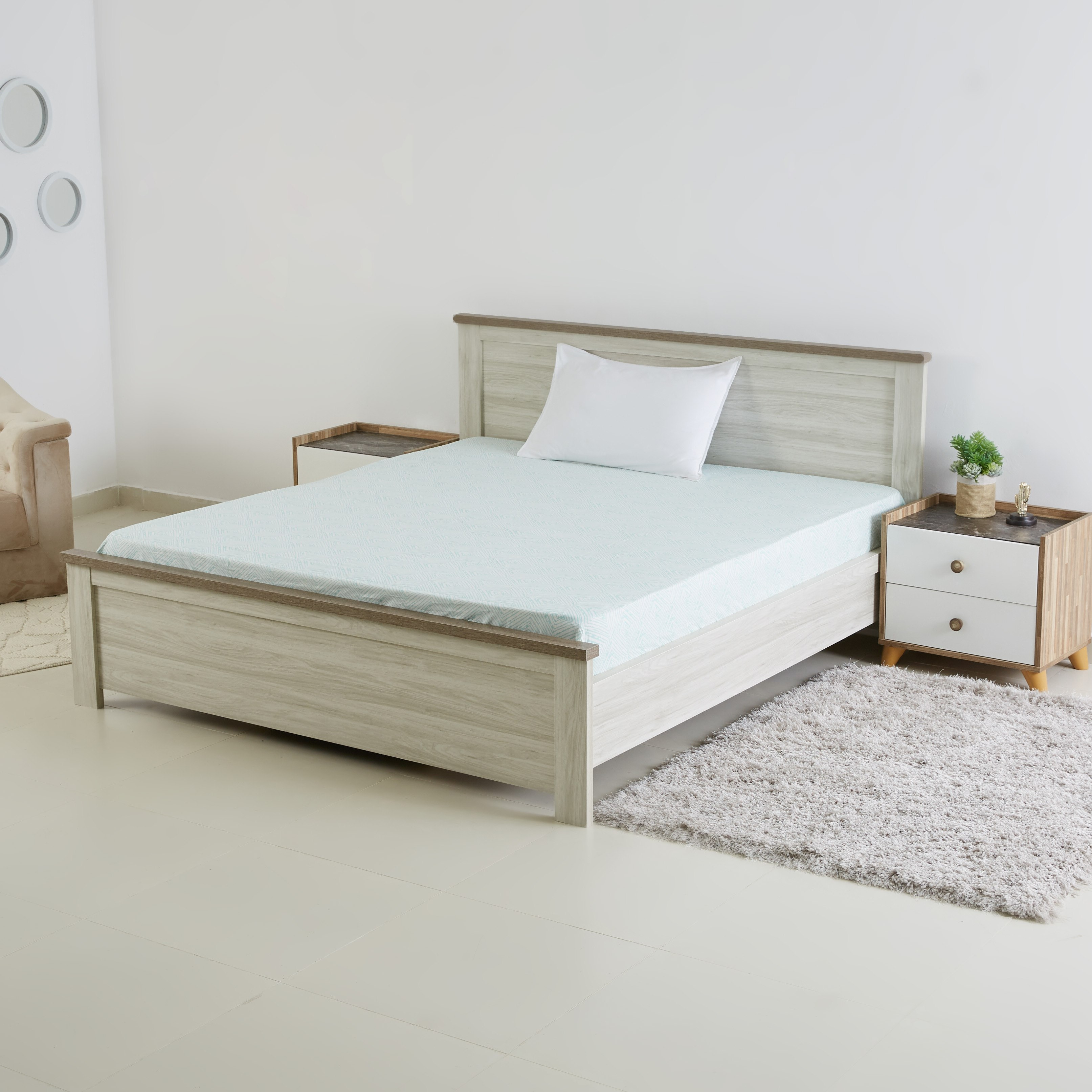 شرشف مطّاطي مزدوج بطبعات من هايدن - 120x200 سم-hbxhomeware-hbxbedroom-image-5