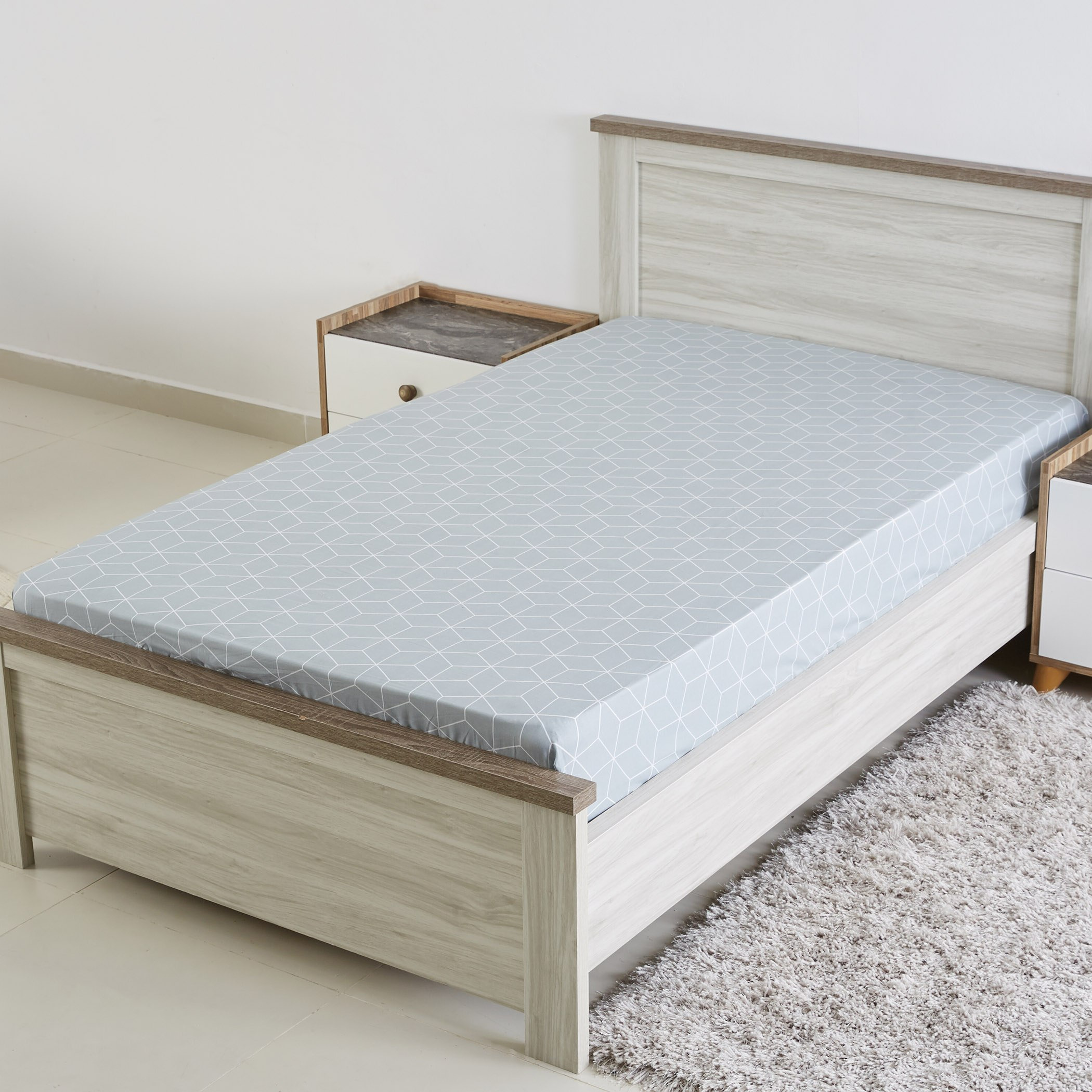 شرشف مطّاطي فردي من جيان- 90x200 سم-hbxhomeware-bedding-fittedsheets-image-1
