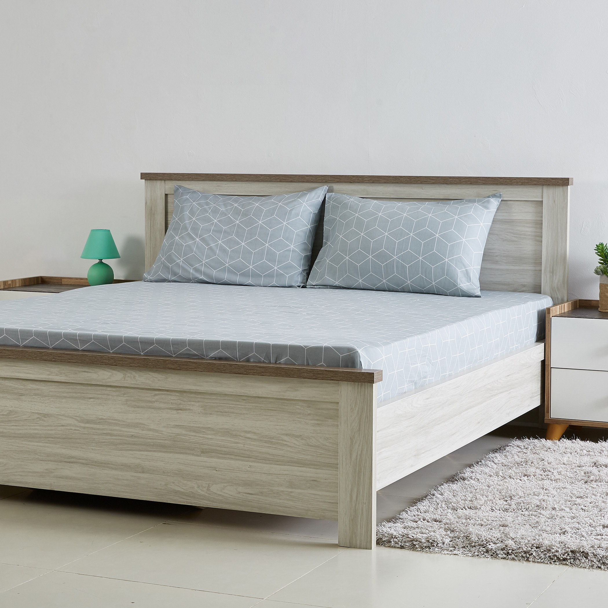 طقم غطاء وسادة قطعتين بطبعات مكعّبات من جيان- 50x75 سم-hbxhomeware-hbxbedroom-image-3