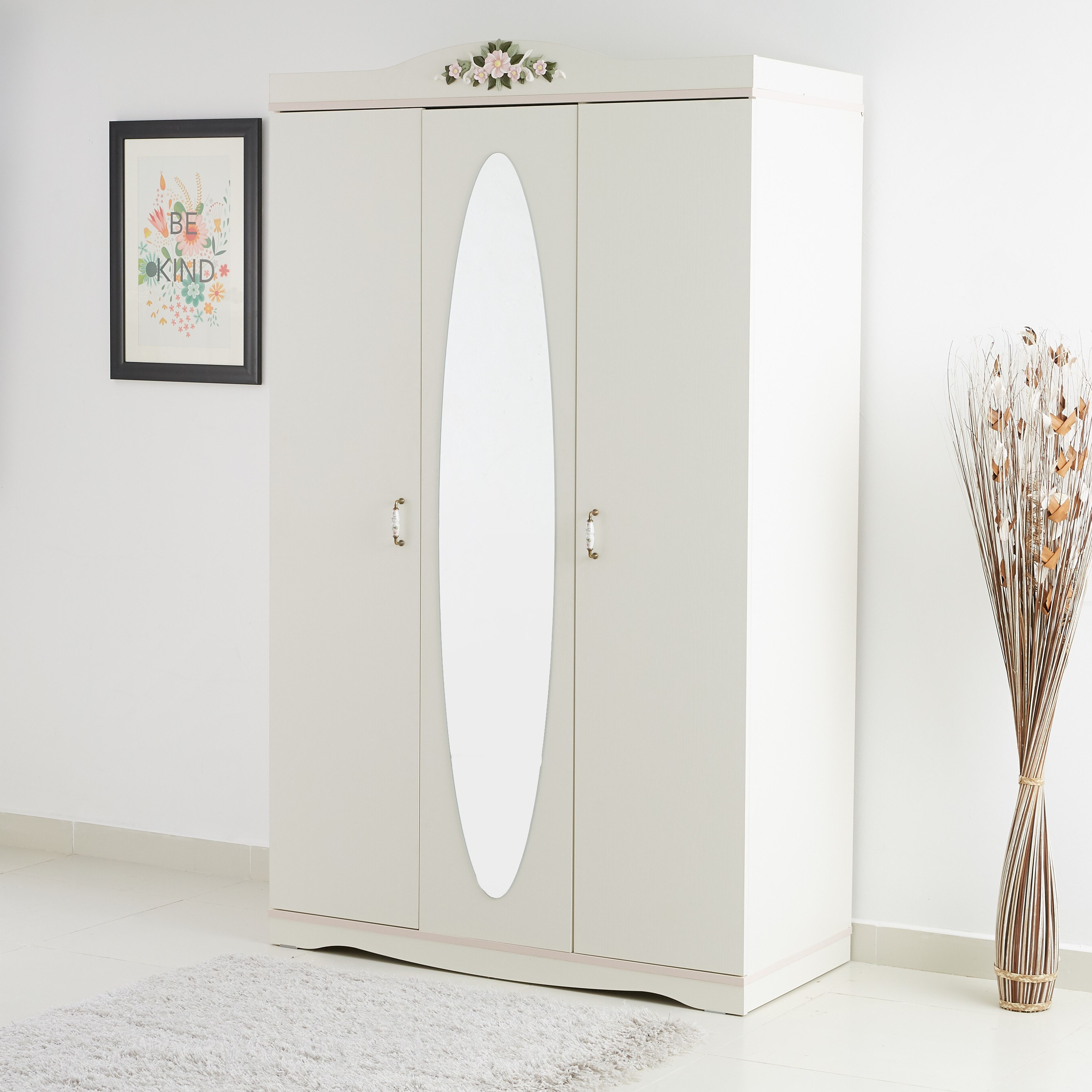 خزانة ملابس بـ3 أبواب مع مرآة من كاميليا-hbxfurniture-wardrobes-image-2