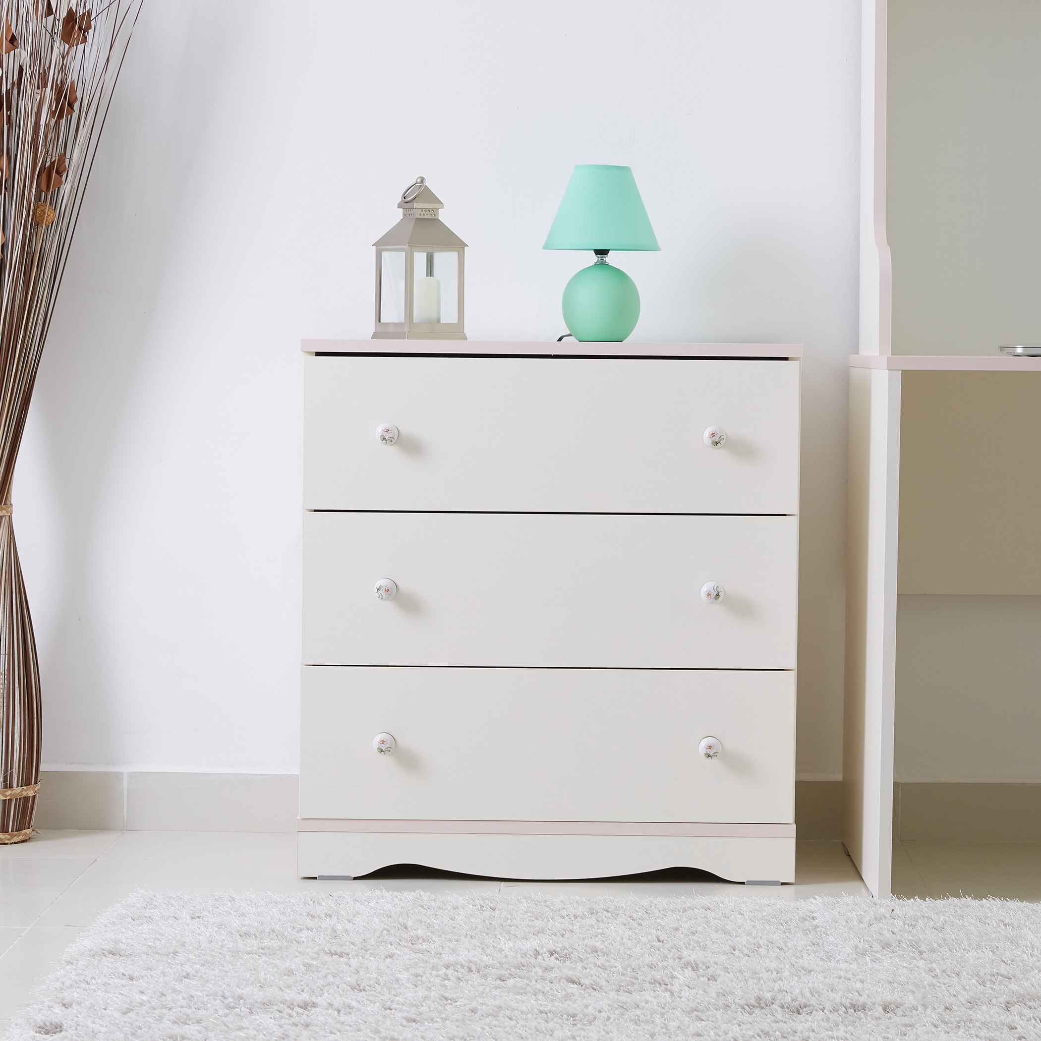 طاولة تزيين 3 أدراج دون مرآة من كاميليا-hbxfurniture-kidsroom-kidsdressersandmirrors-image-2