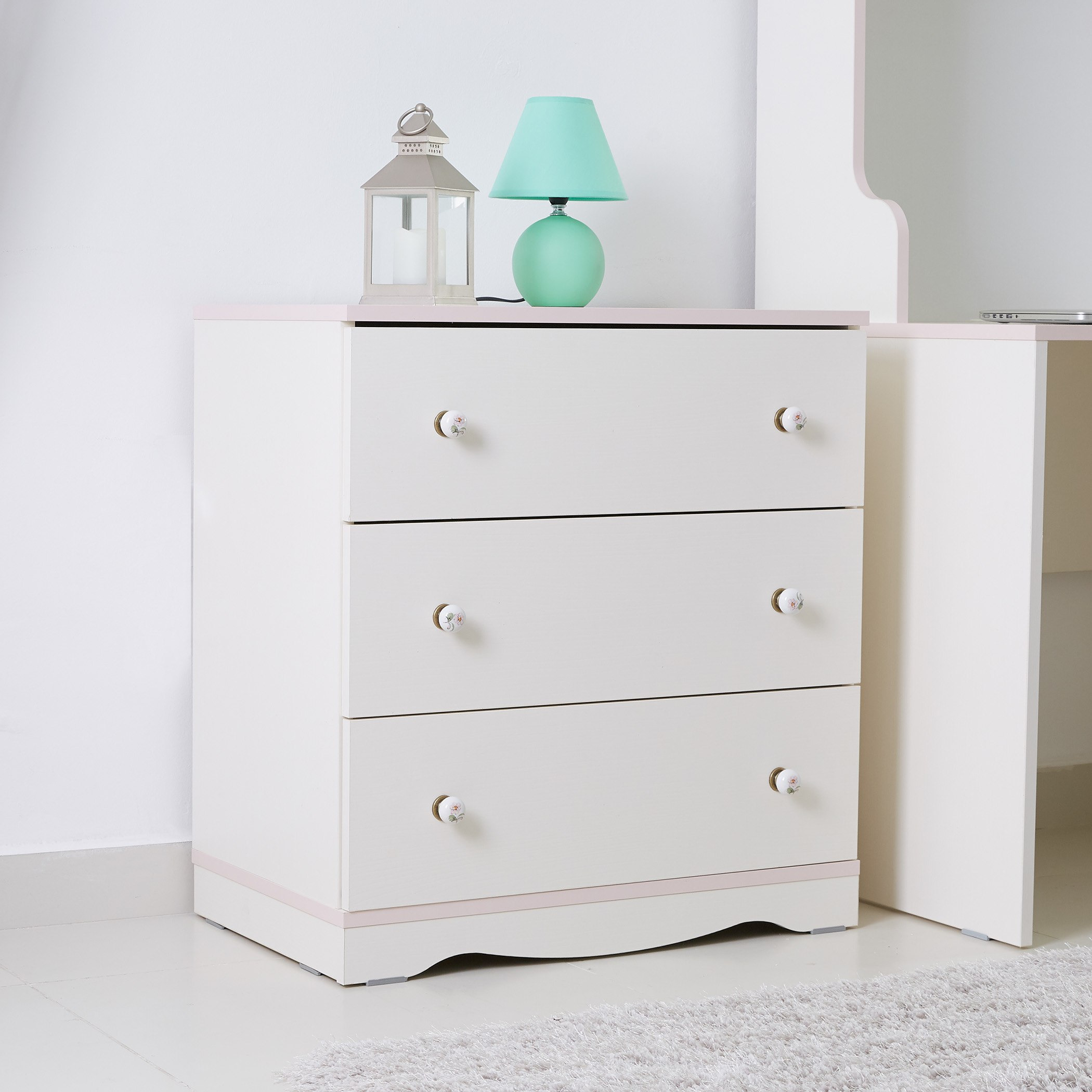 طاولة تزيين 3 أدراج دون مرآة من كاميليا-hbxfurniture-kidsroom-kidsdressersandmirrors-image-3