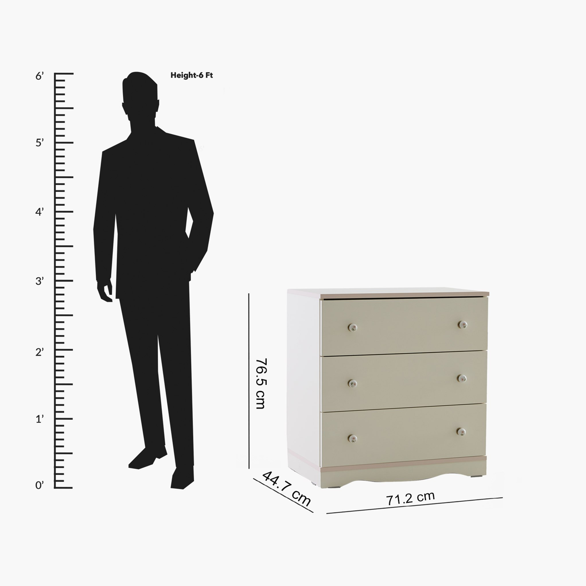 طاولة تزيين 3 أدراج دون مرآة من كاميليا-hbxfurniture-kidsroom-kidsdressersandmirrors-image-6