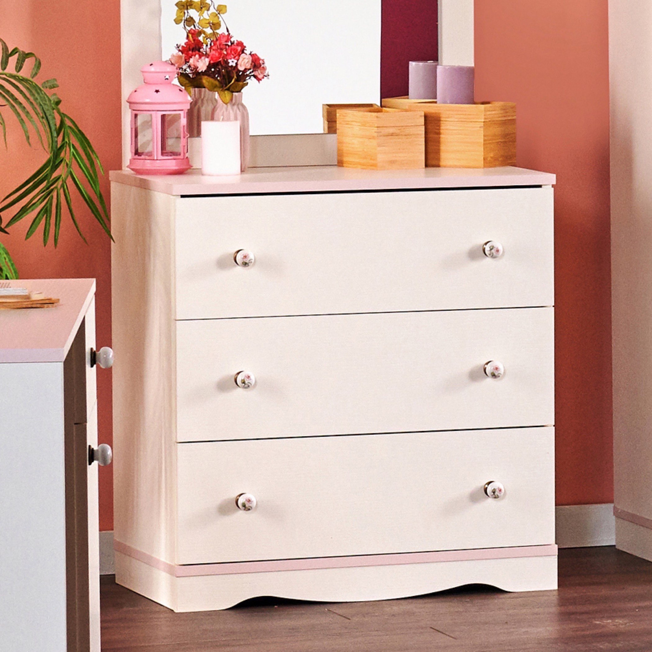 طاولة تزيين 3 أدراج دون مرآة من كاميليا-hbxfurniture-kidsroom-kidsdressersandmirrors-image-1